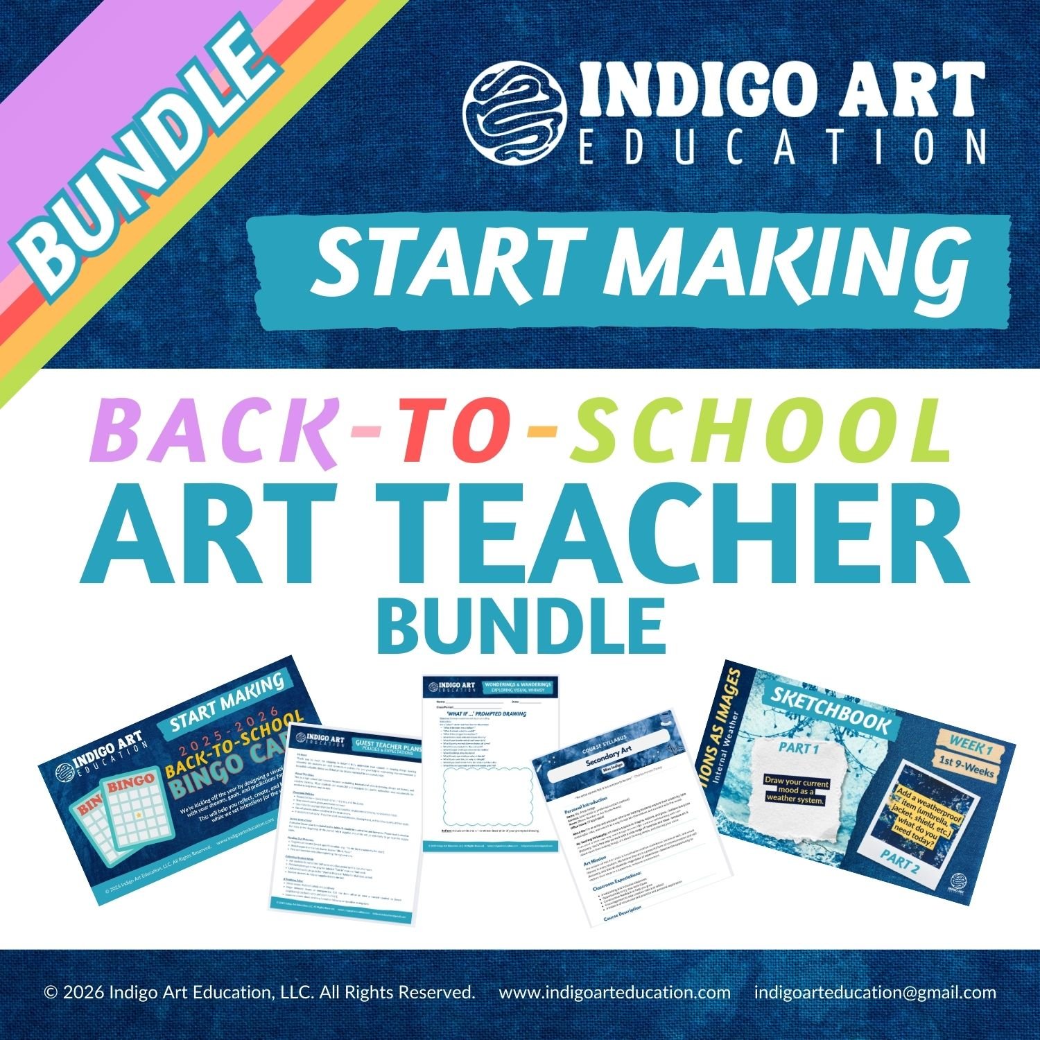 BUNDLE: Back-to-School Art Teacher Bundle