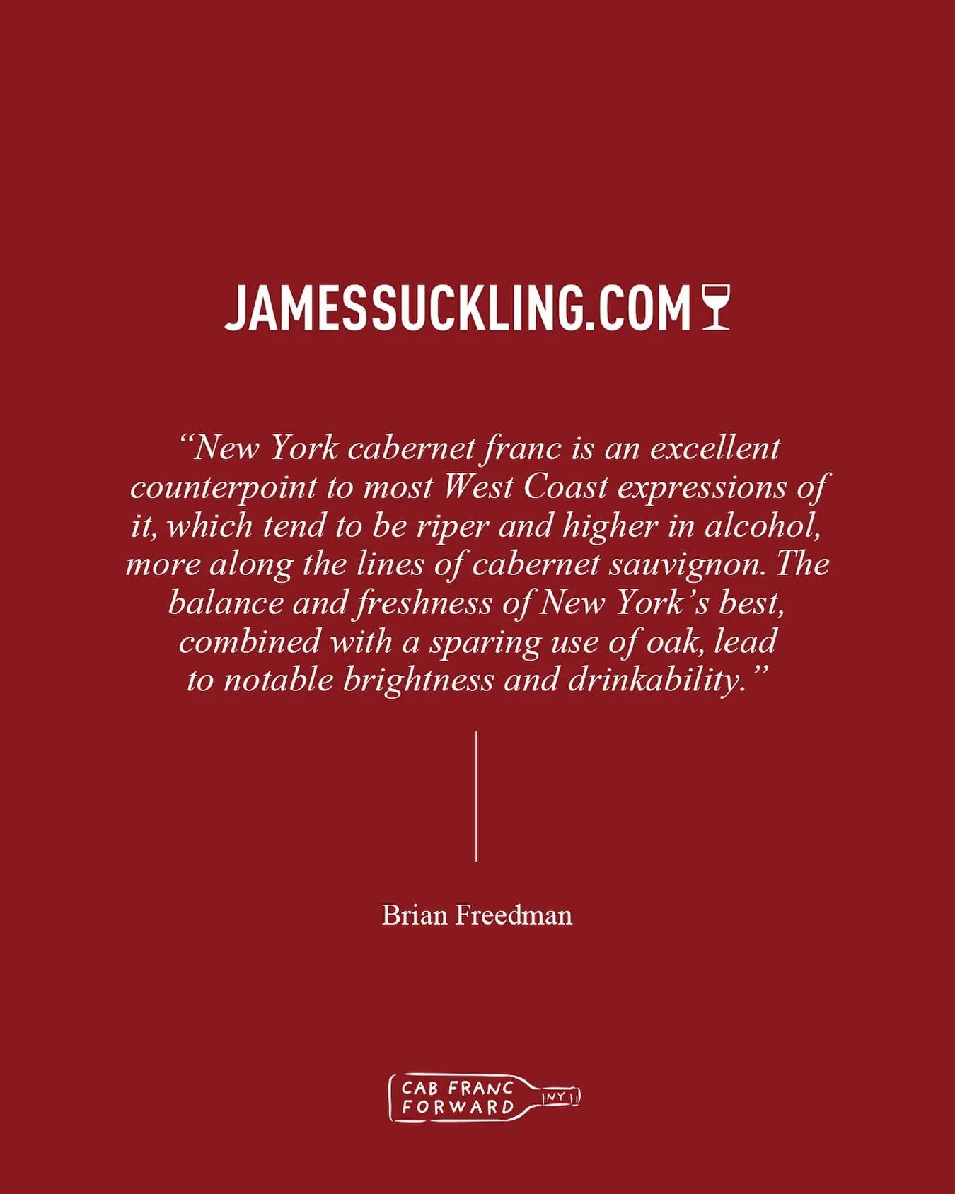 Balance, freshness, and restrained oak use are just a few of the many reasons why Cabernet Franc from New York is so bright and easy-drinking. Drop your favorites in the comments below!

#NYCabFranc #cabernetfranc #NYwines #NewYorkCabernetFranc #Wine