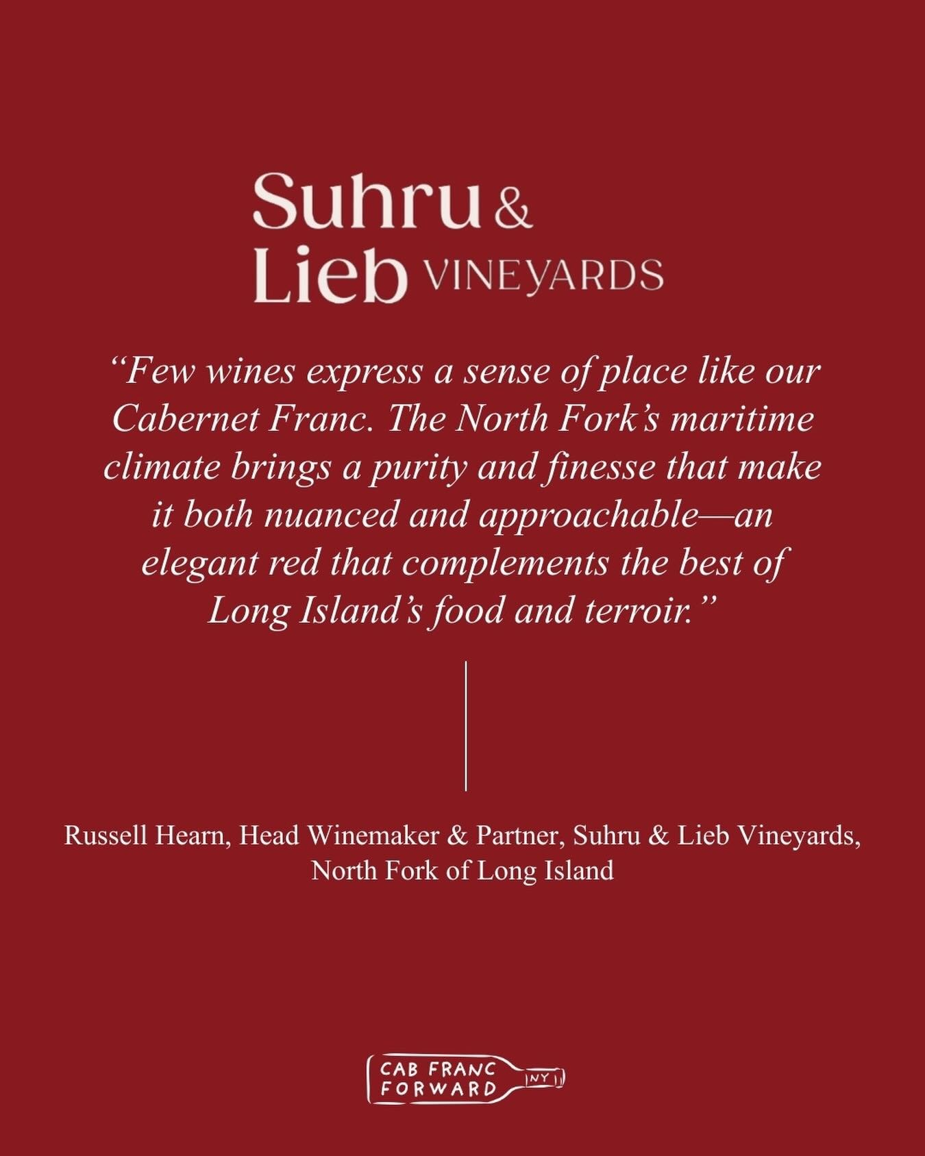 Confirmed for the Grand Tasting 2/3 in NYC: @suhruliebvineyards 🍷

Link in bio to register/purchase tickets! #NYCevent #winetasting #NYCabFranc