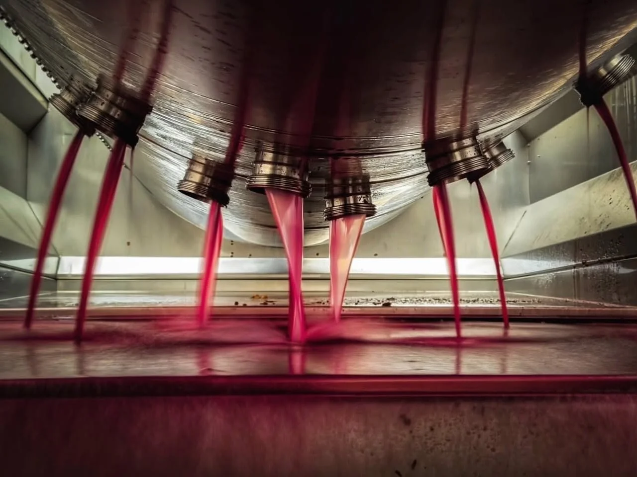 Capturing the vibrant color and energy of the Cab Franc harvest in motion with this long exposure shot from the cellar at @wagnervineyards 🍷

📸 Re-post from @vineyardwarrior 

#NYCabFranc #NYWines