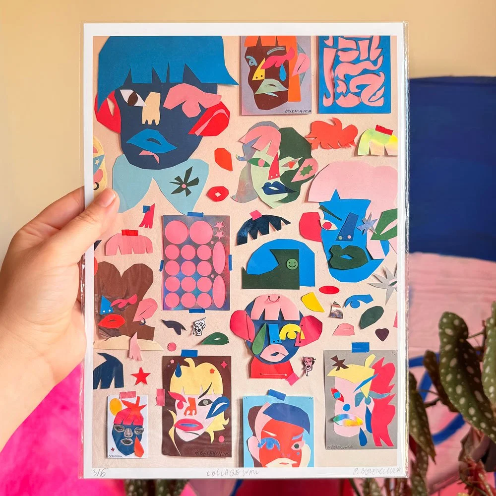 Studio Collage Wall Print