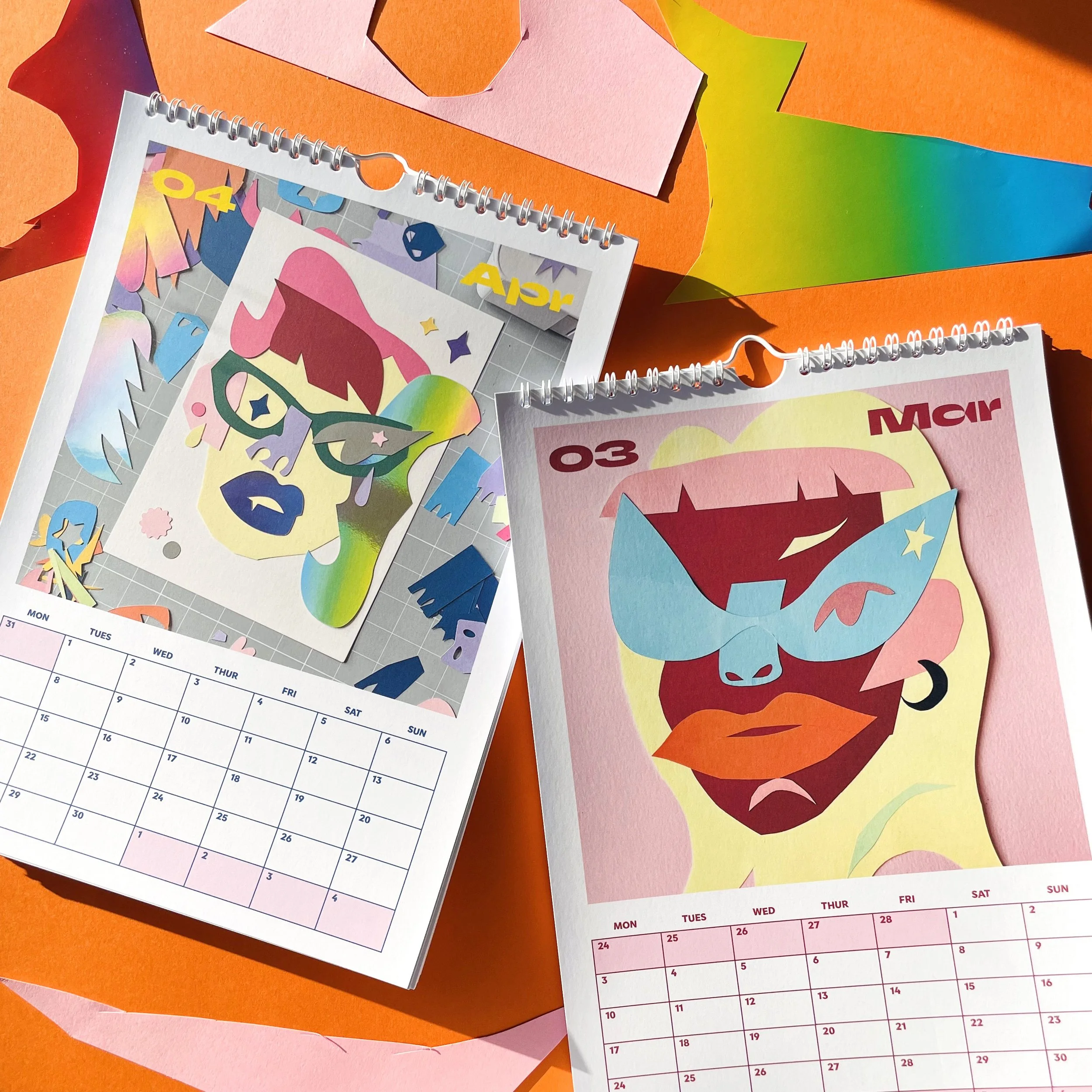 Calendar design by Polina Belenchuk