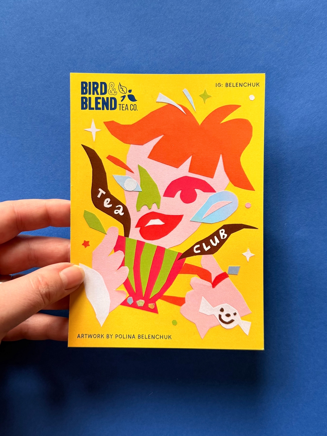 Illustration artwork for Bird and Blend tea company, for the March subscription by Polina Belenchuk 