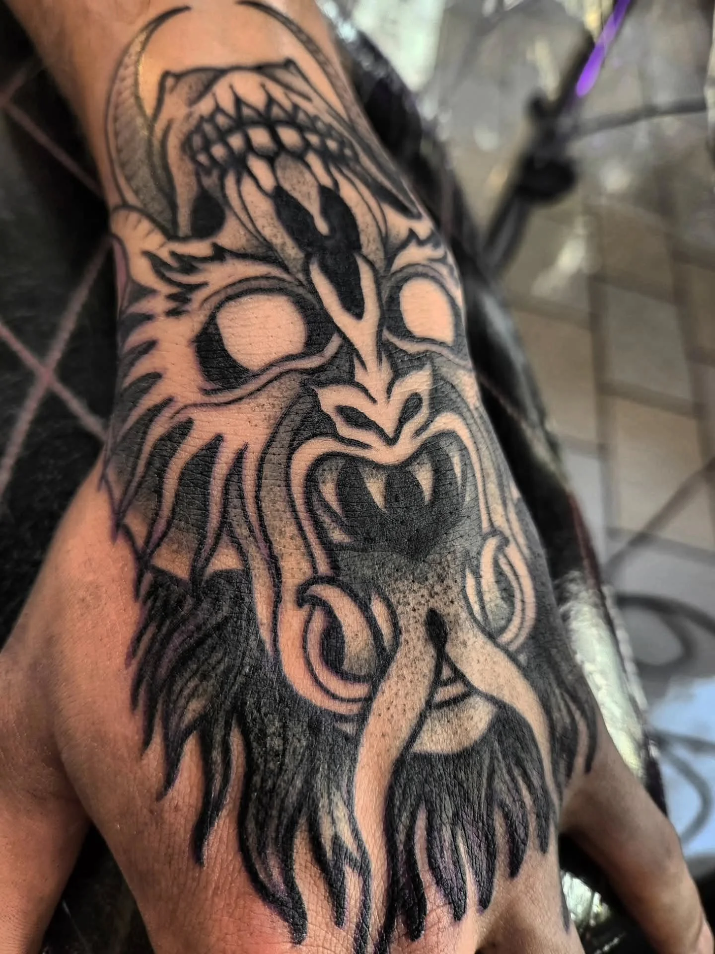 Little demon/skull job stopper. 

Booking September-October