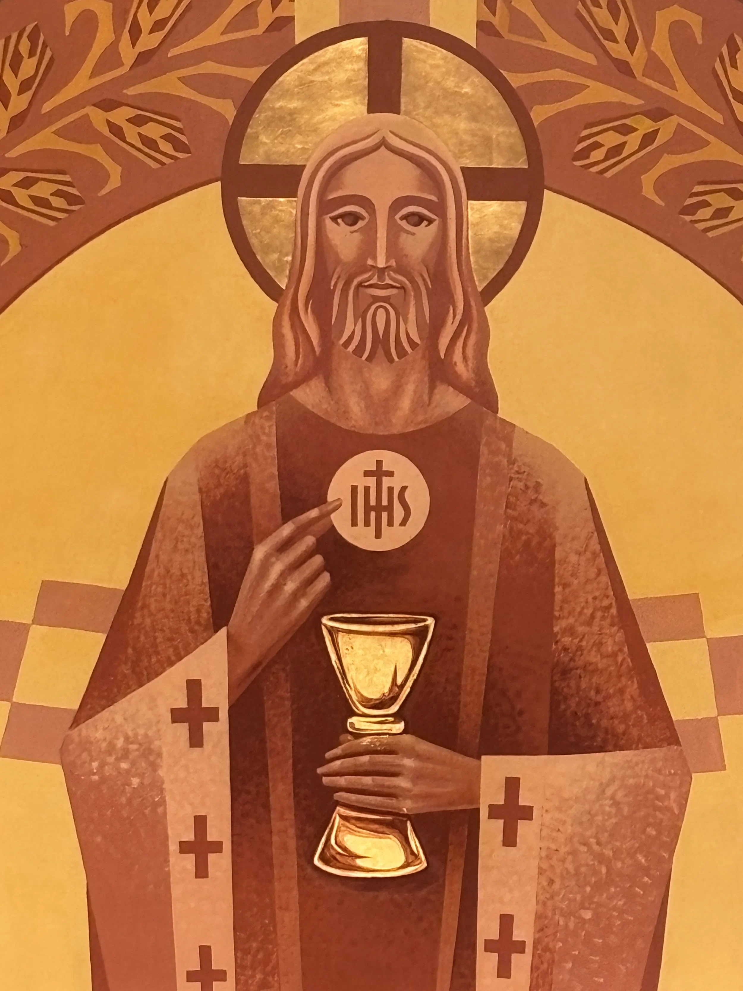 Image of Jesus giving communion