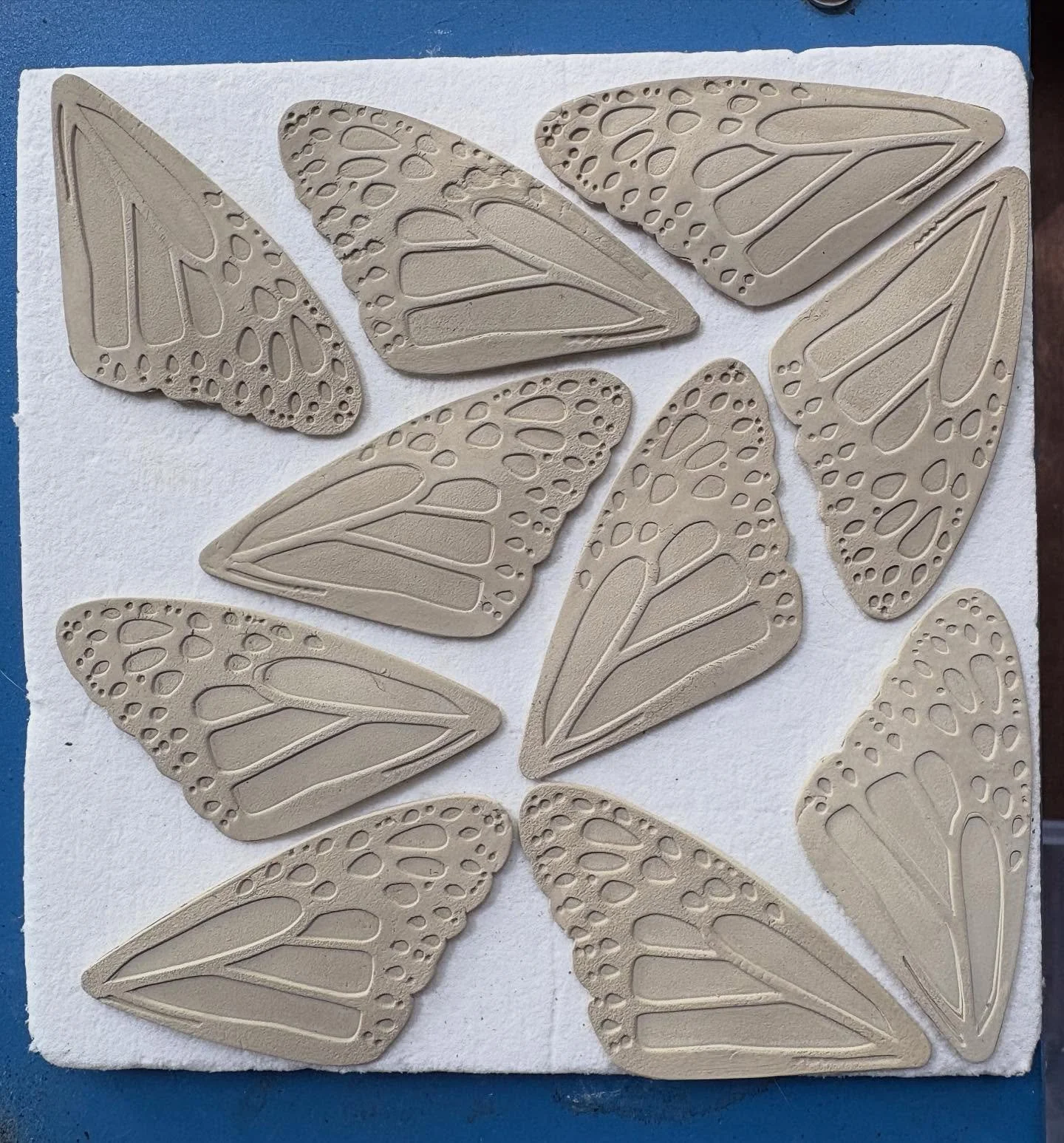 Another batch of monarch wings are headed into the kin after selling out at @civic_garden_center&rsquo;s Native Plant Sale. #metalclaysilver #metalclayartist #metalclay #monarchbutterfly #monarchbutterflies #monarchbutterflyjewelry