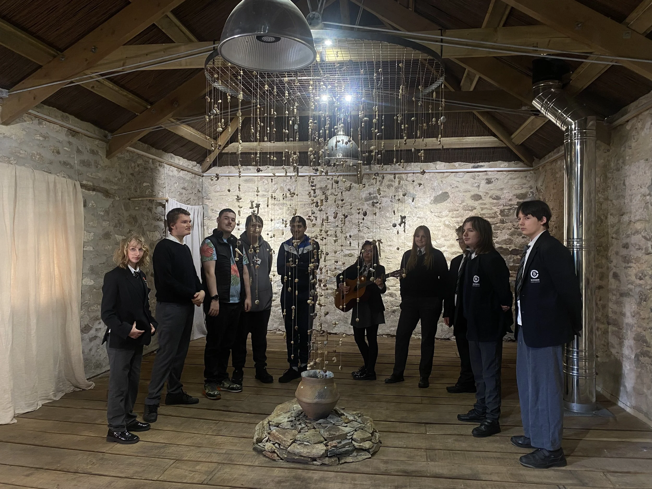 Bodmin College SEN students visit the work they helped create