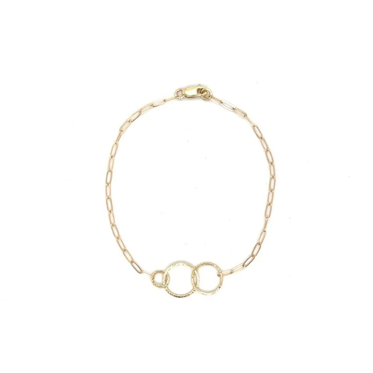 14k Gold Triple Circle Paperclip Bracelet (2).jpeg