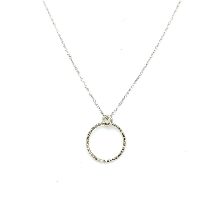 14k White Gold Hammered Circle Necklace (1).png