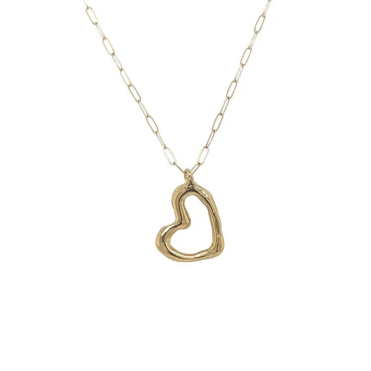 Melting Heart Paperclip Chain Necklace.jpeg