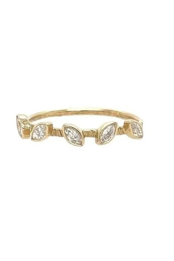 Faceted Marquis Diamond