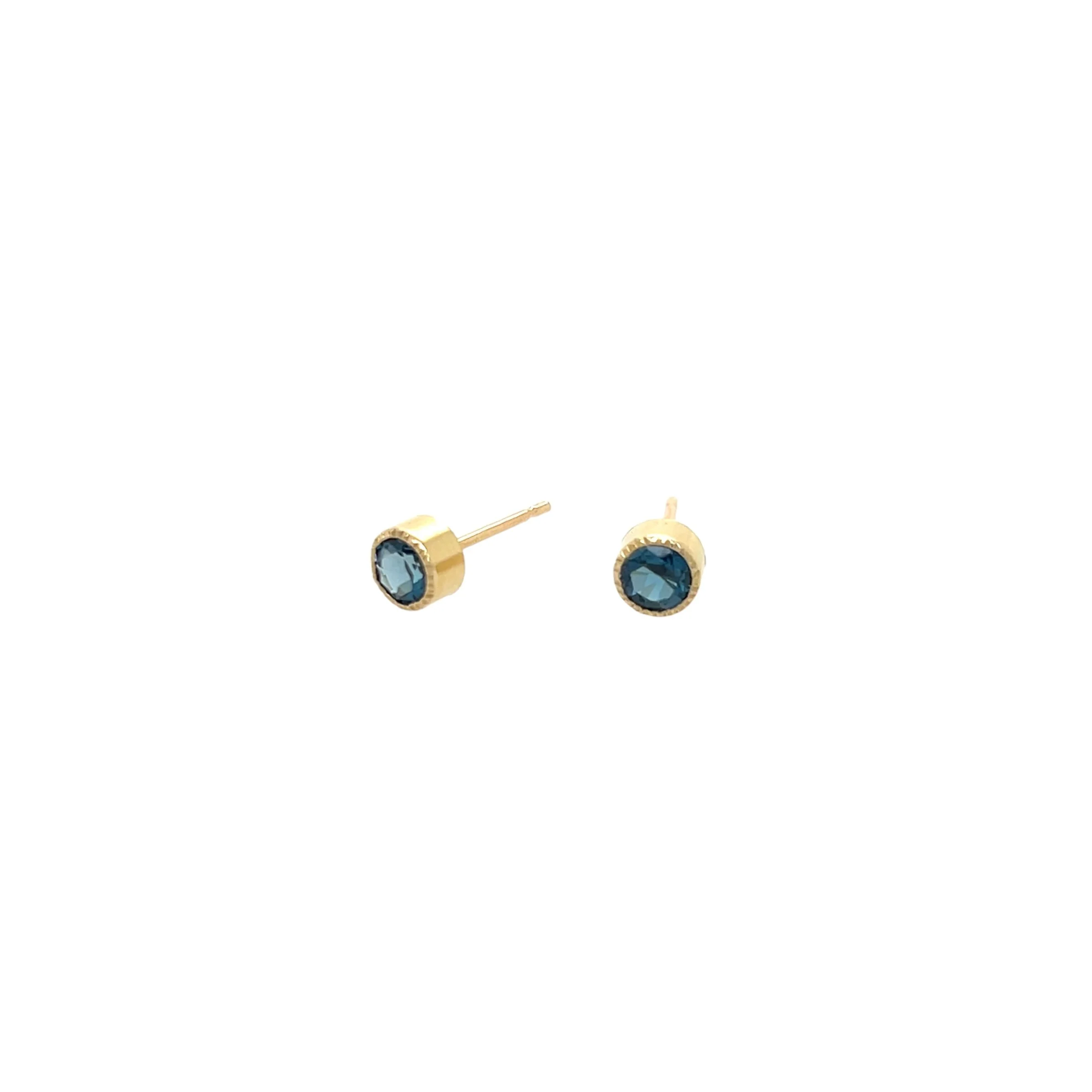 London Blue Topaz Studs
