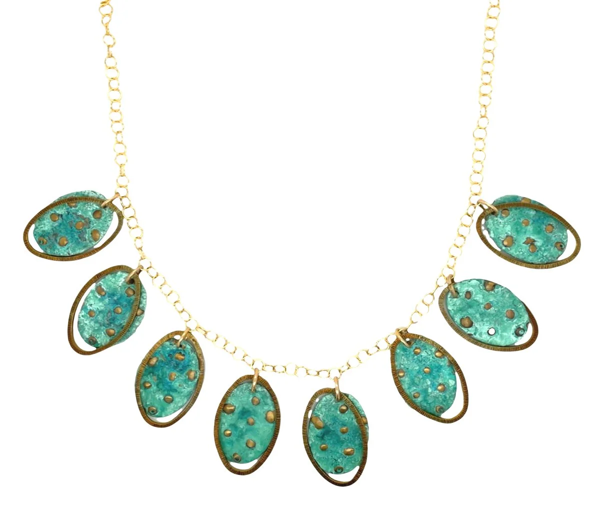 Speckled Patina Ovals