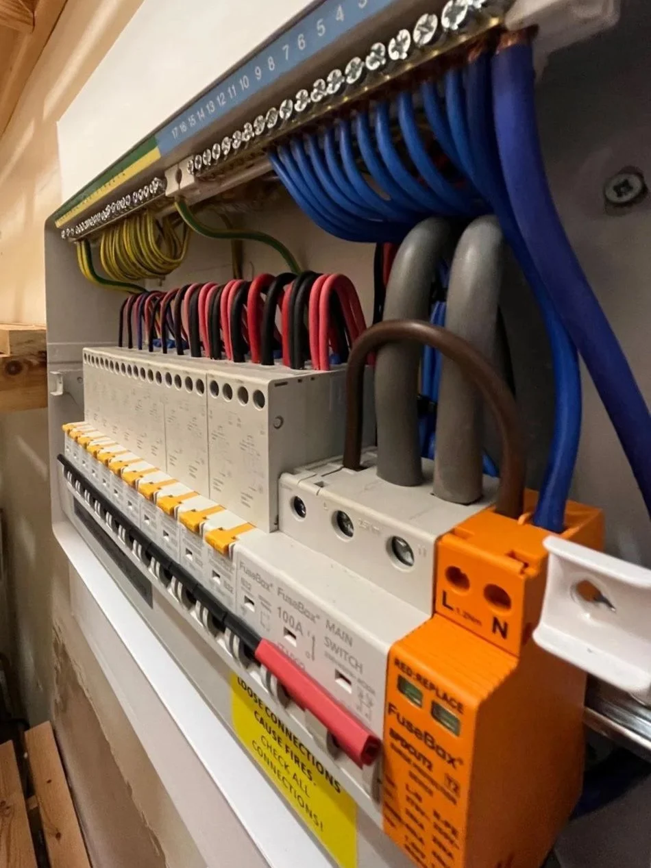 Electrical consumer unit with upgraded circuit protection