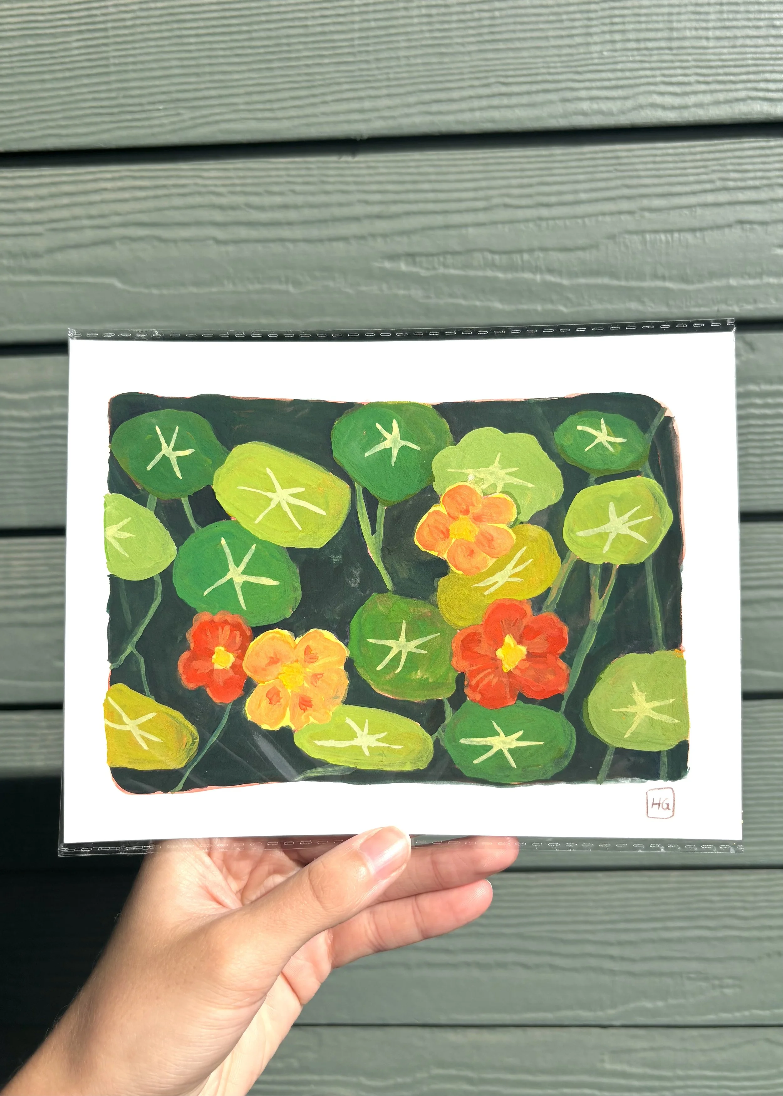 mini original gouache painting