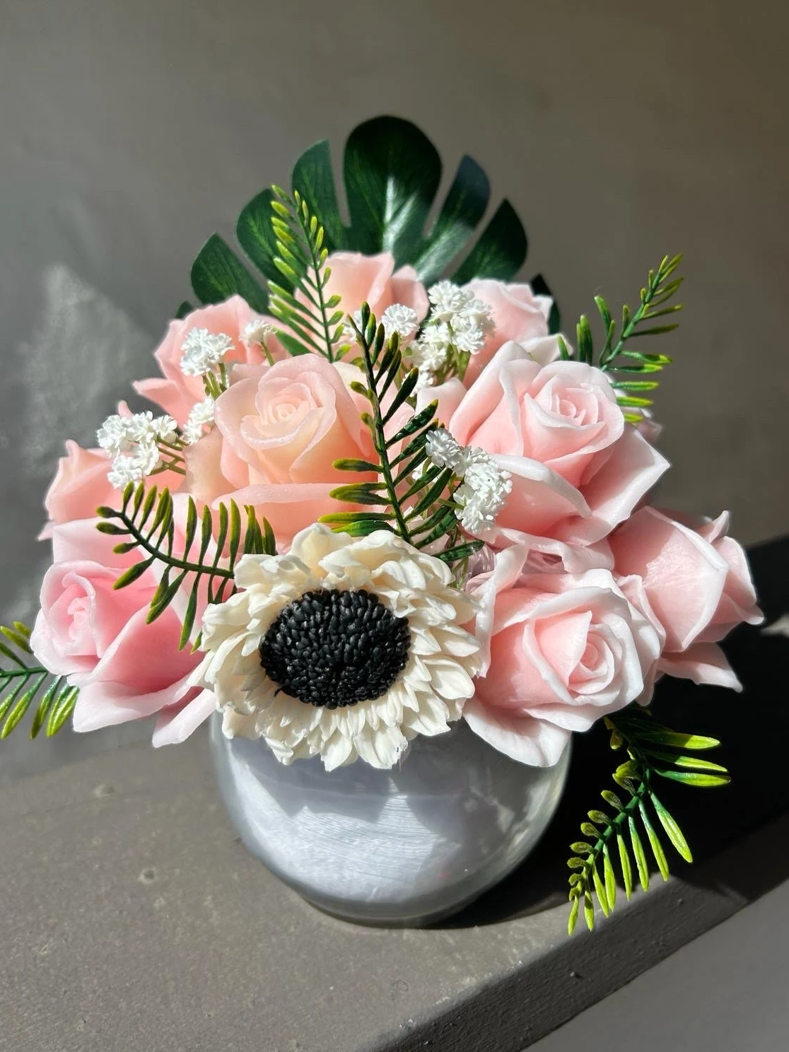Bouquet of flowers Tender rose from soap.png