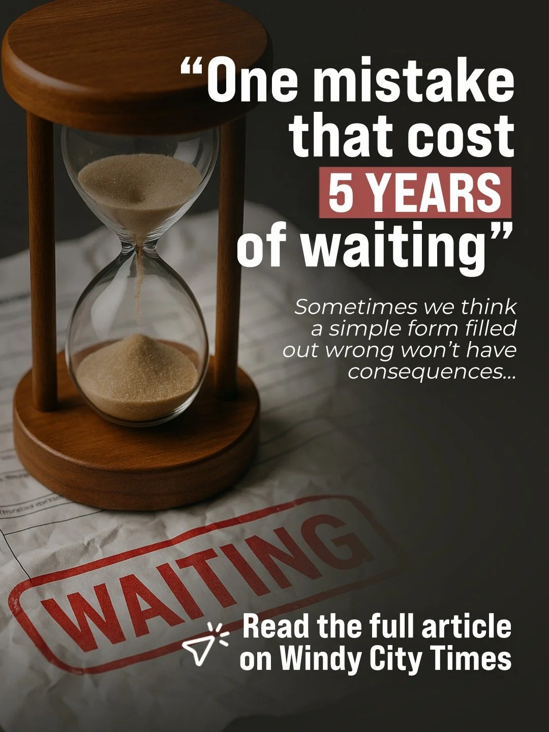 Sometimes we think a simple form filled out wrong won&rsquo;t have consequences&hellip; but Rebecca and Paul&rsquo;s story shows otherwise.

✍️ In the article &ldquo;One mistake, five years of waiting&rdquo; we learn how one administrative error turn