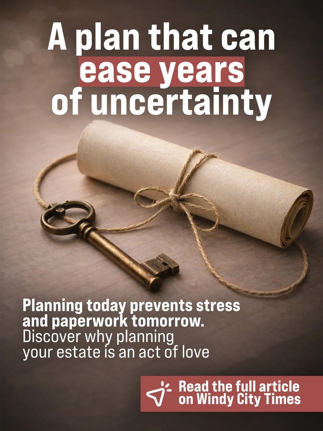 &ldquo;Is estate planning for me?&rdquo; 🤔

Planning now means your family inherits clarity, access, and protection &mdash; not confusion or endless paperwork 🧾✨

Estate planning is an act of love ❤️

Full article here:
https://windycitytimes.com/2