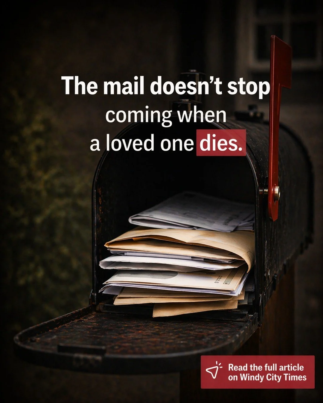 Sometimes the smallest task can be challenging when we are grieving. 💔 

Sam's challenge was the daily arrival of the mail. 📬

Read the full story here:
https://windycitytimes.com/2026/04/04/opinion-the-mail-that-keeps-coming/
