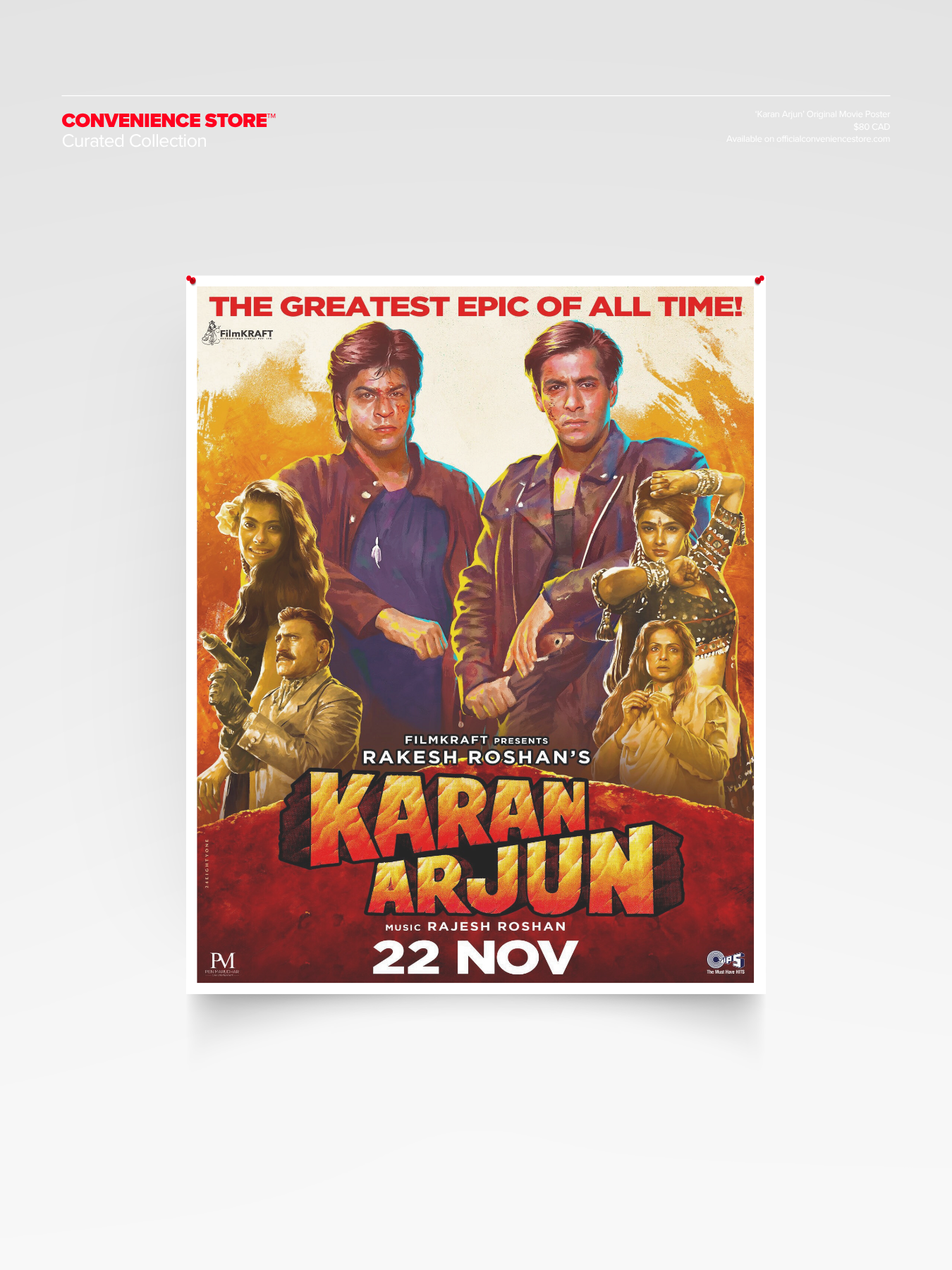 'Karan Arjun' Original Movie Poster