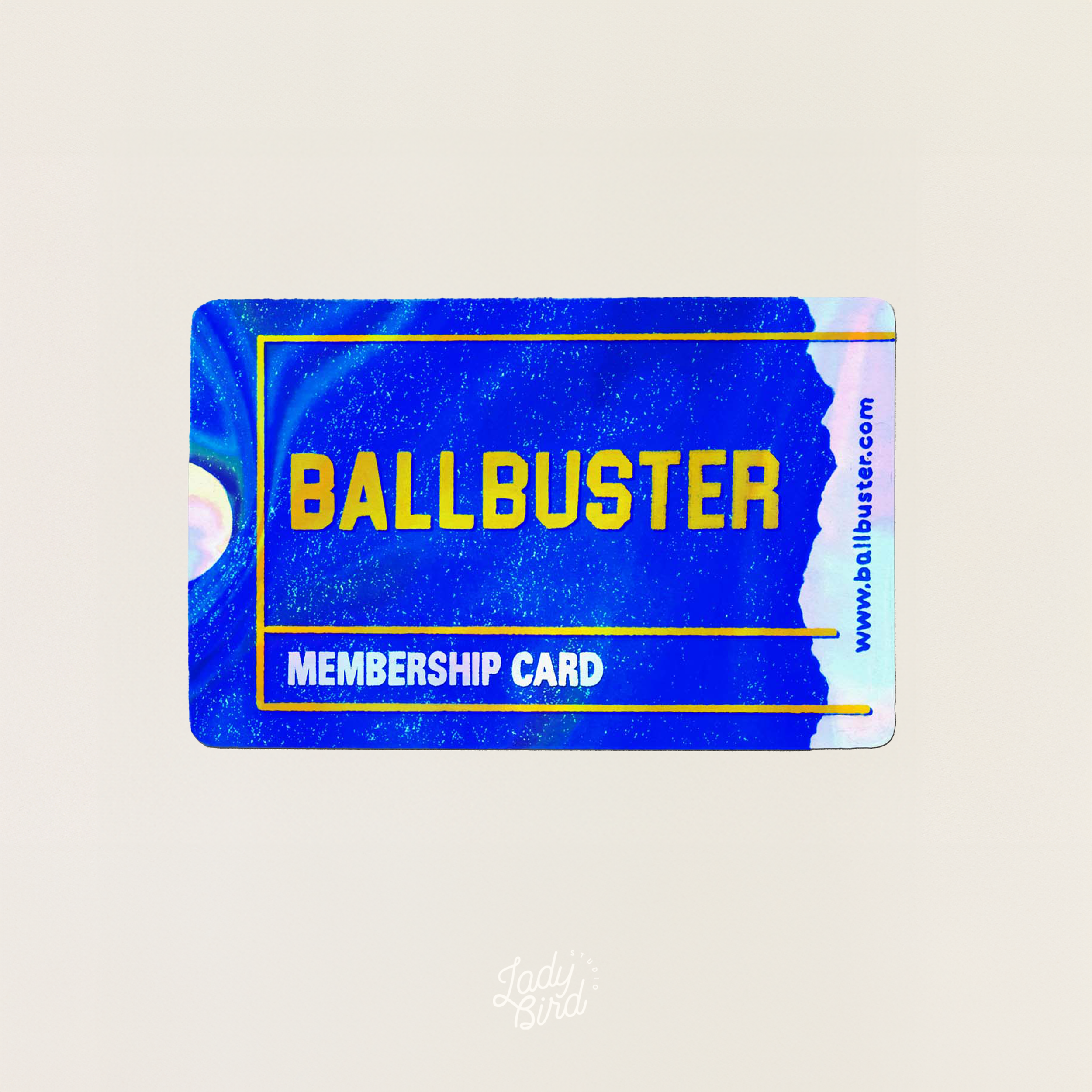 "Ballbuster" Membership Card Sticker