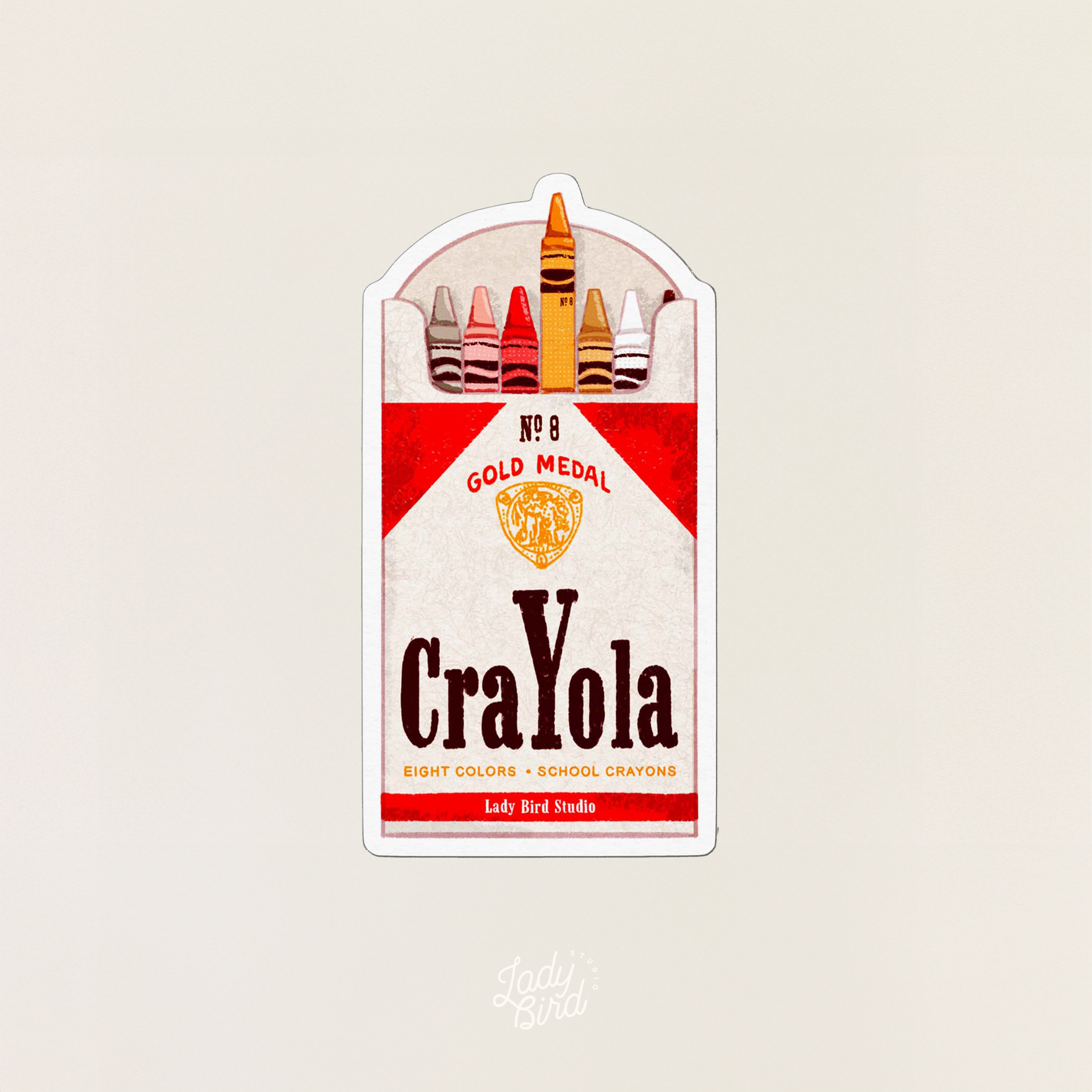 Crayolo Box Sticker