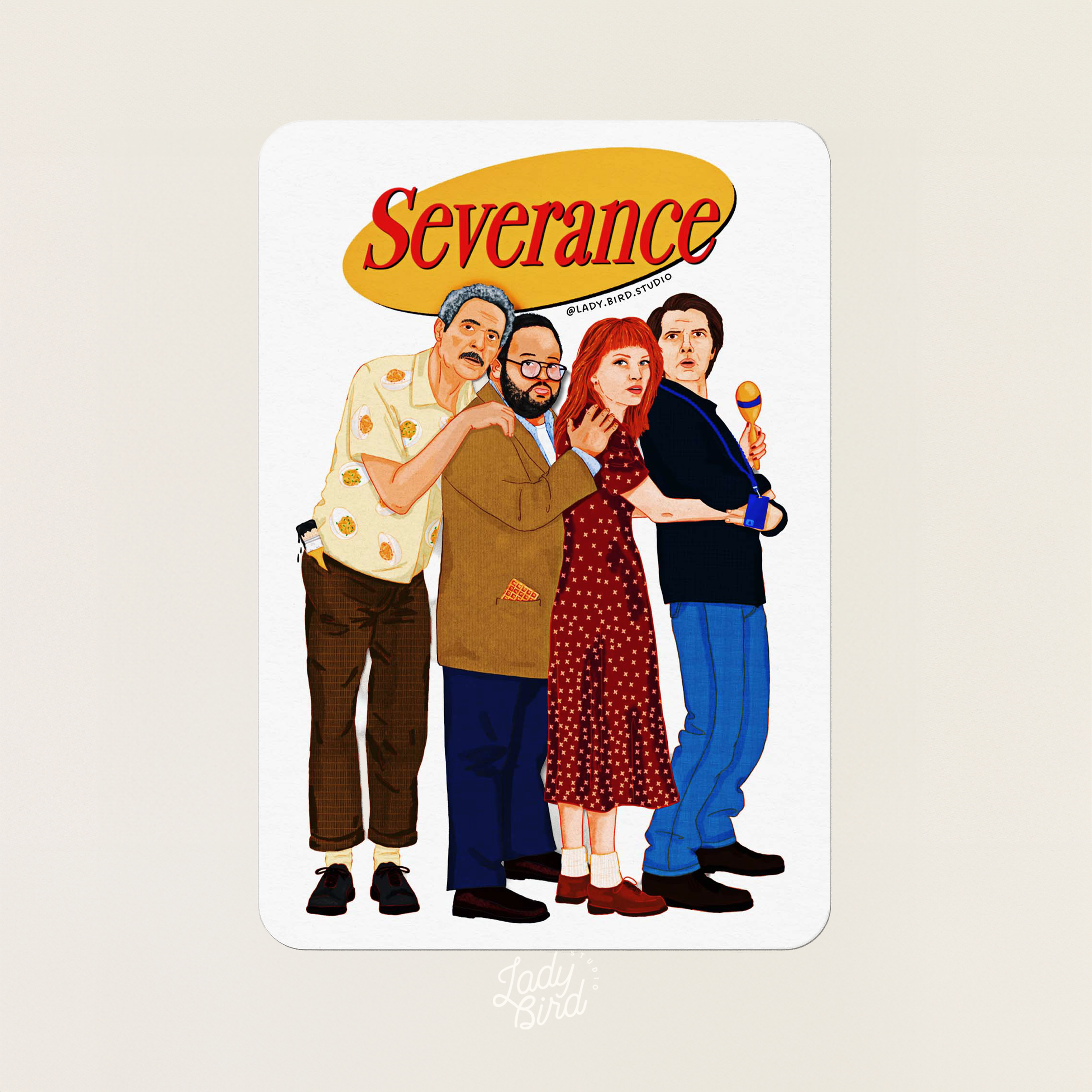 Severance Seinfeld Sticker