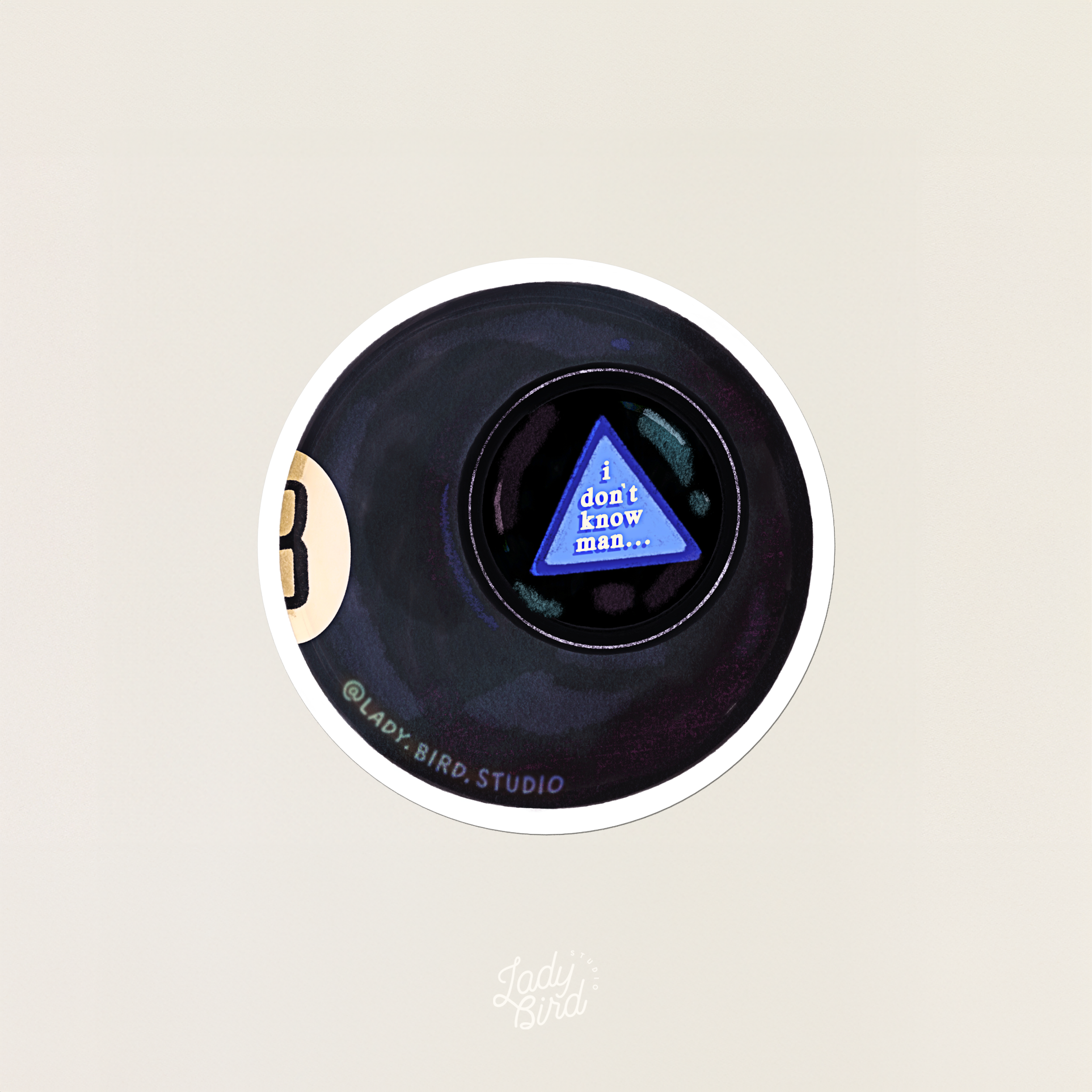 Magic 8 Ball Sticker