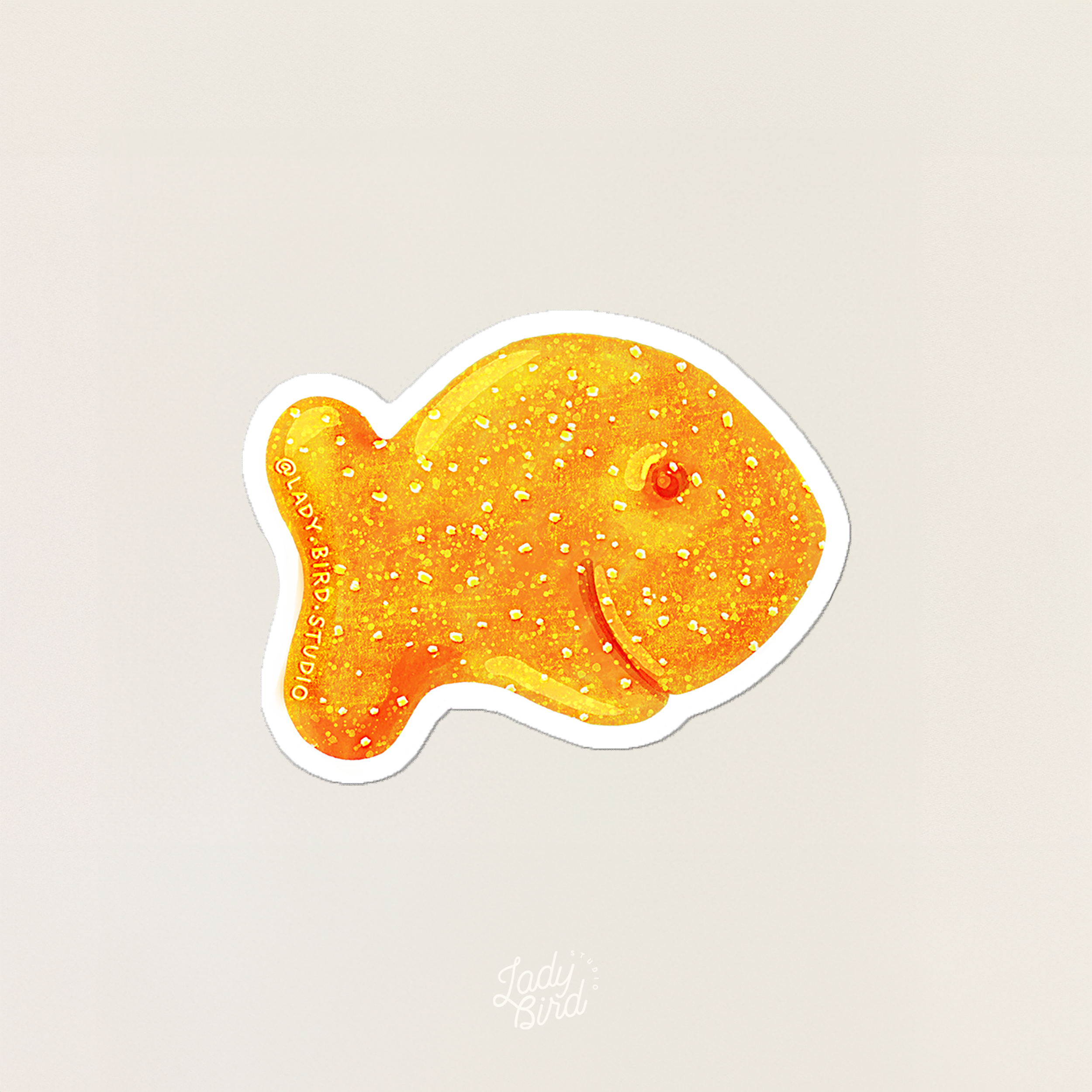 Goldfish Cracker Sticker
