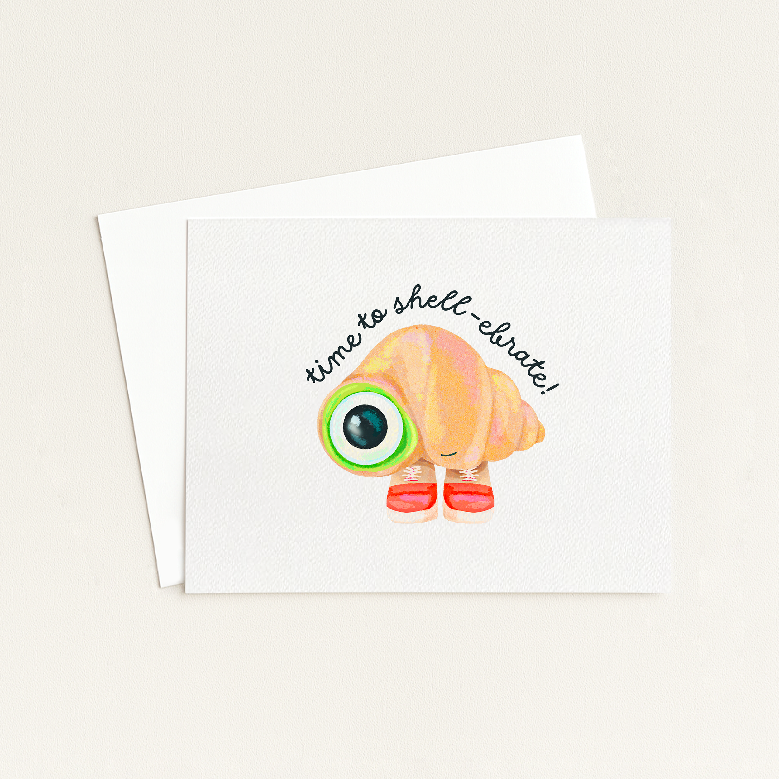 "Time to Shell-abrate" Card