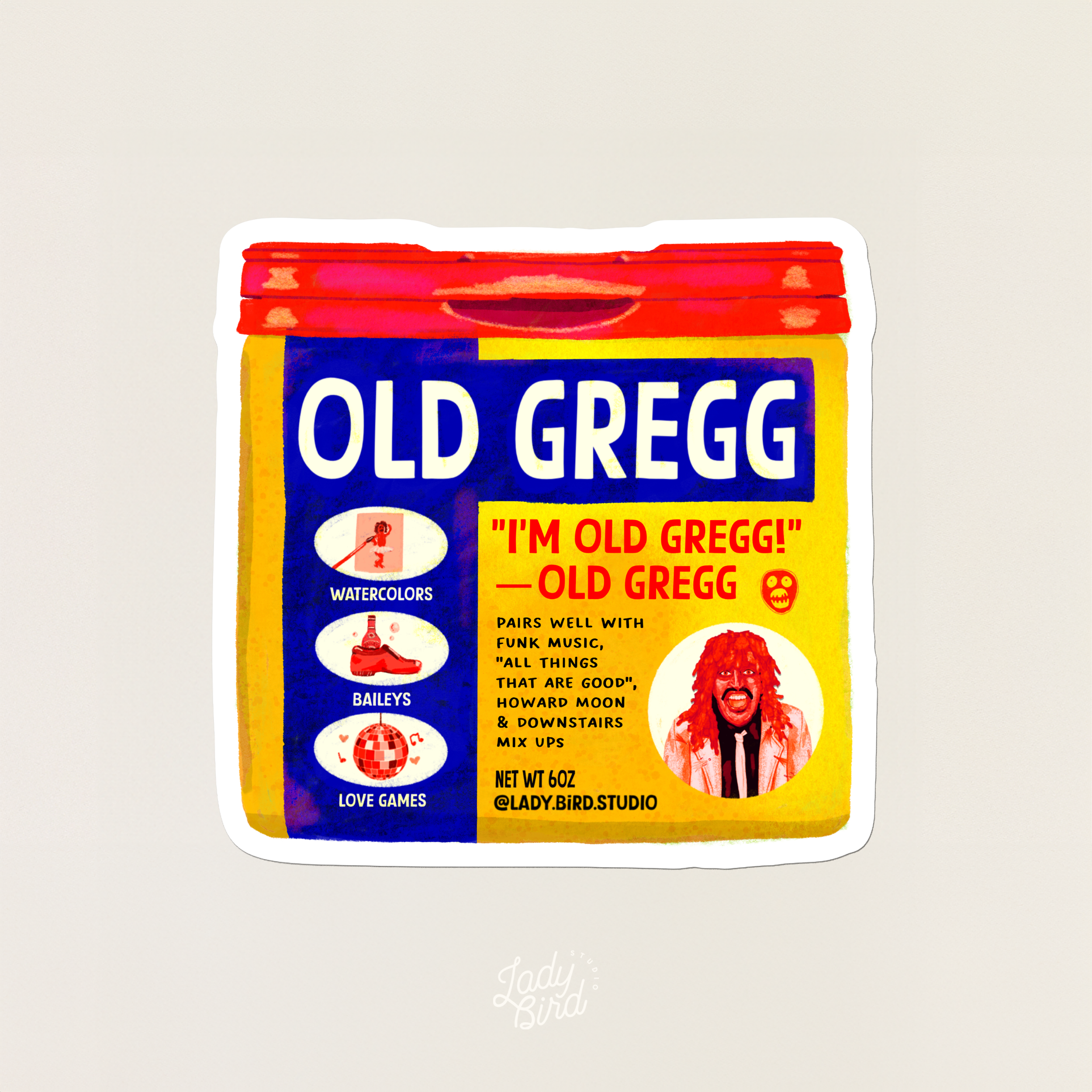 Old Gregg's Old Spice Sticker