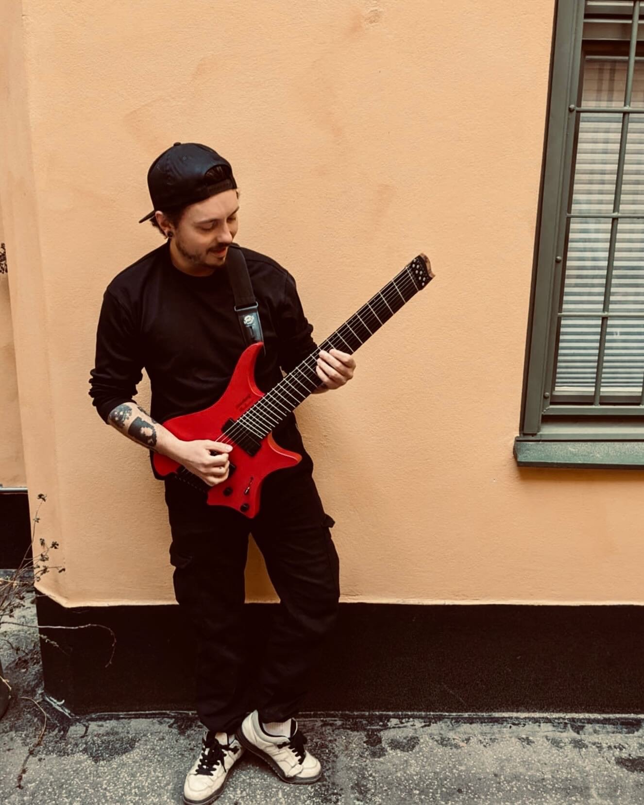 🪓 Another gear update for Voidchaser! @captainchadbernatchez is proud to unveil his new weapon &mdash; a @strandbergguitars Boden Metal NX 8 in the rare and fiery Blood Red finish. 🩸

The moment he tried a Strandberg last month, he was hooked. Hand