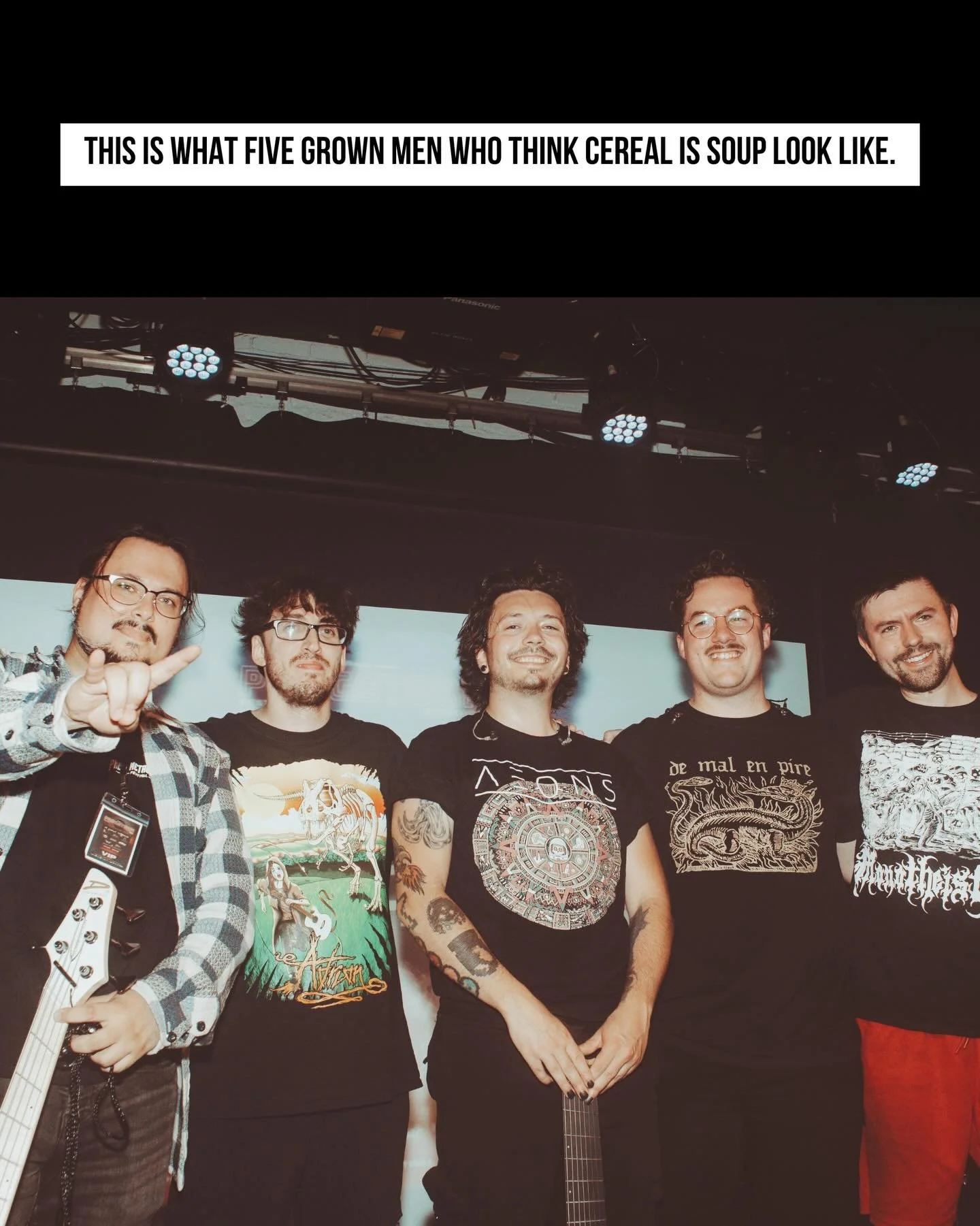 🥣 Don&rsquo;t fight it. You know it&rsquo;s true.

Come see us at @piranhabar.mtl in Montreal this Friday with our friends @omnivide_band and @jovian.storms. For this very rare performance, we&rsquo;ll be playing the new album in its entirety.

🎟️ 