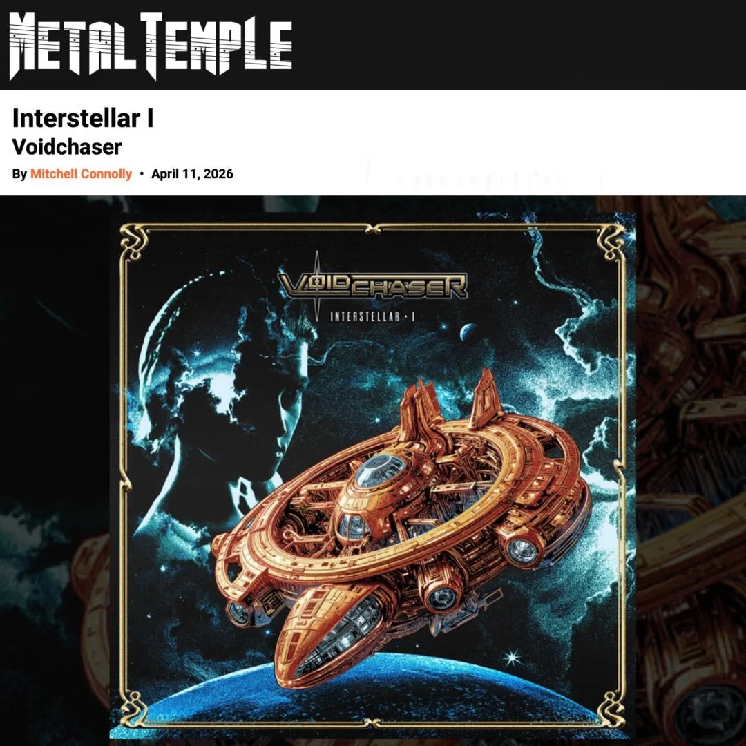 🚀 New review alert from @metaltempleofficial.

"The bombastic attitude of the band is constantly shining, and it's a real call back to the 2000's era of progressive metal.&nbsp;&raquo;

Read the full review here: metal-temple.com/review/voidcha