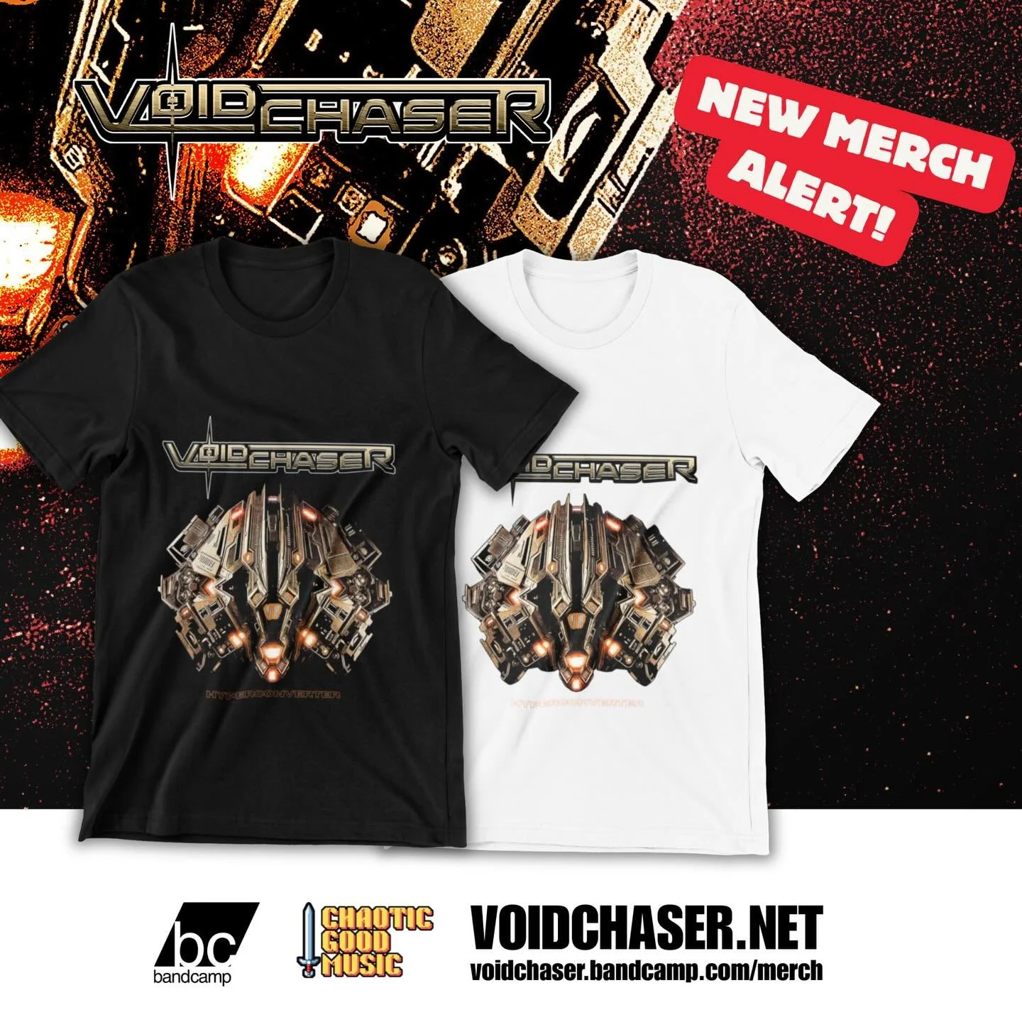 💥 NEW MERCH ALERT!

We&rsquo;ve got some new merch for sale:

👉 The Hyperconverter T-Shirt (multiple sizes available in black and white)

👉 The Interstellar Tank Top &ldquo;The Johnny&rdquo; (super limited edition, available only in black), as sug