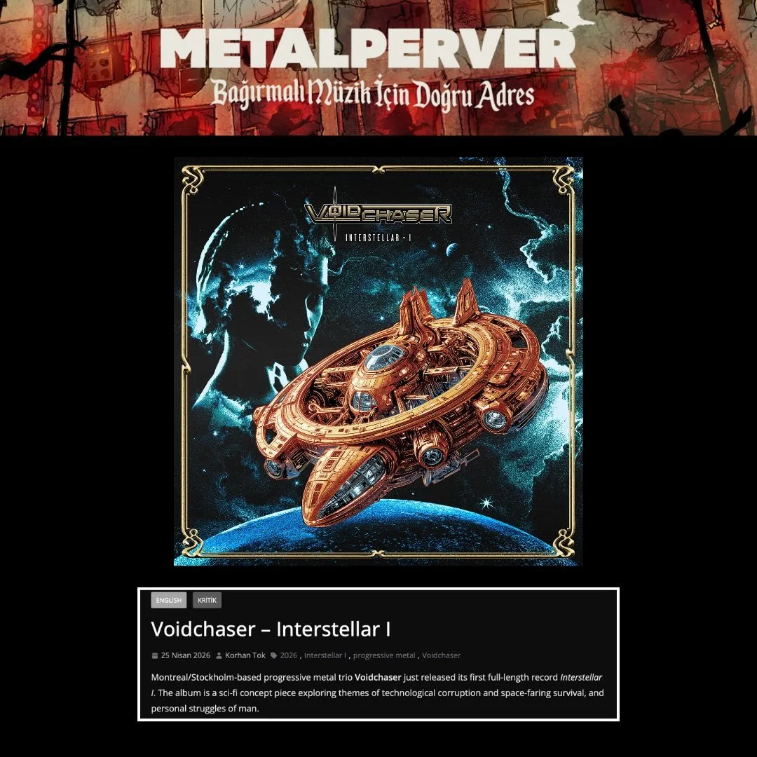 🔥 "Voidchaser is on its way to becoming a solid alternative in the more modern, extreme side of progressive metal genre. 7.7/10."

Thanks for the review @metalperverofficial!

Full review here:
👉 metalperver.com/2026/04/25/voidchaser-inte