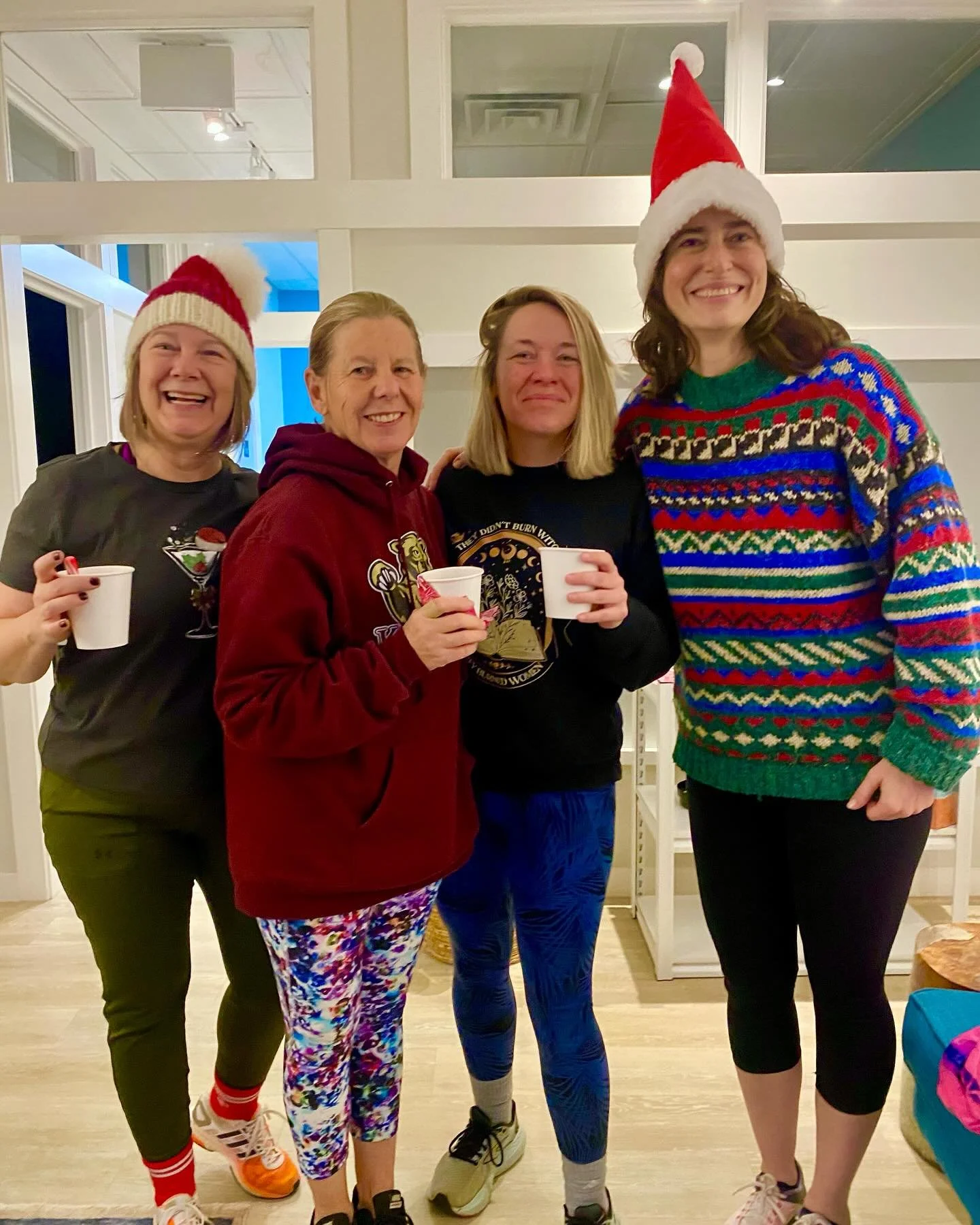 We&rsquo;re still celebrating the holidays- with big lifts and fun for the 6am and 7am crew! 💪

Huge thank you to @thelocalcatering and @randomrowbrewing for sponsoring our hot coco and coffee bar! 

#morninglifts #funatthegym