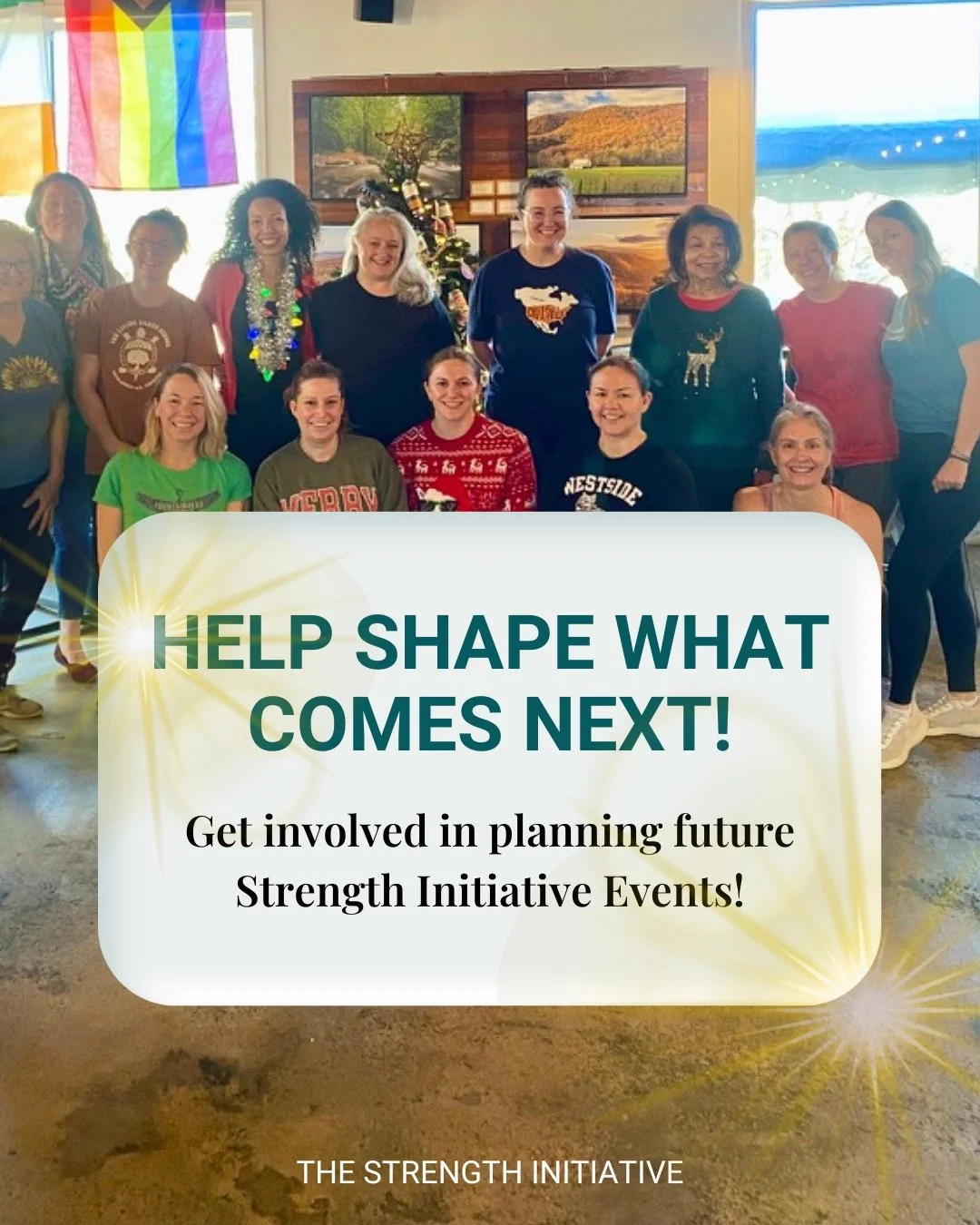 💛 Love The Strength Initiative? Help shape what comes next! 💛

We&rsquo;re looking for members who want to: &bull; Help dream up future events &bull; Be part of behind-the-scenes planning &bull; Bring new ideas, energy, and creativity to our commun