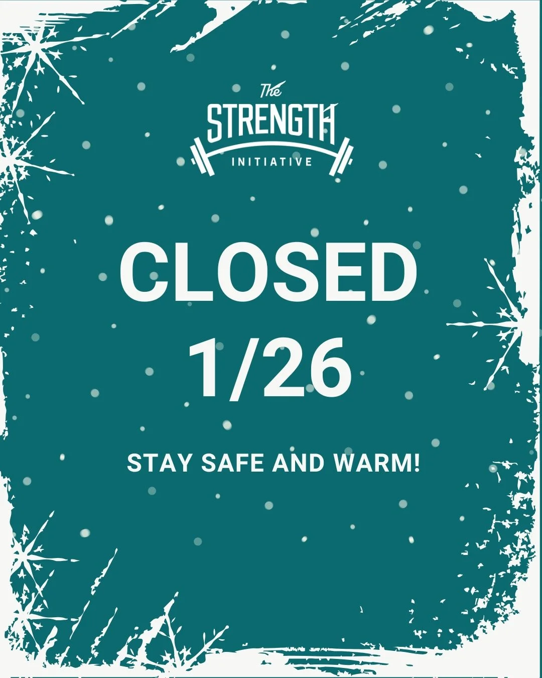 Given the weather forecast, classes are cancelled for Monday. Stay warm, y'all! ☃️