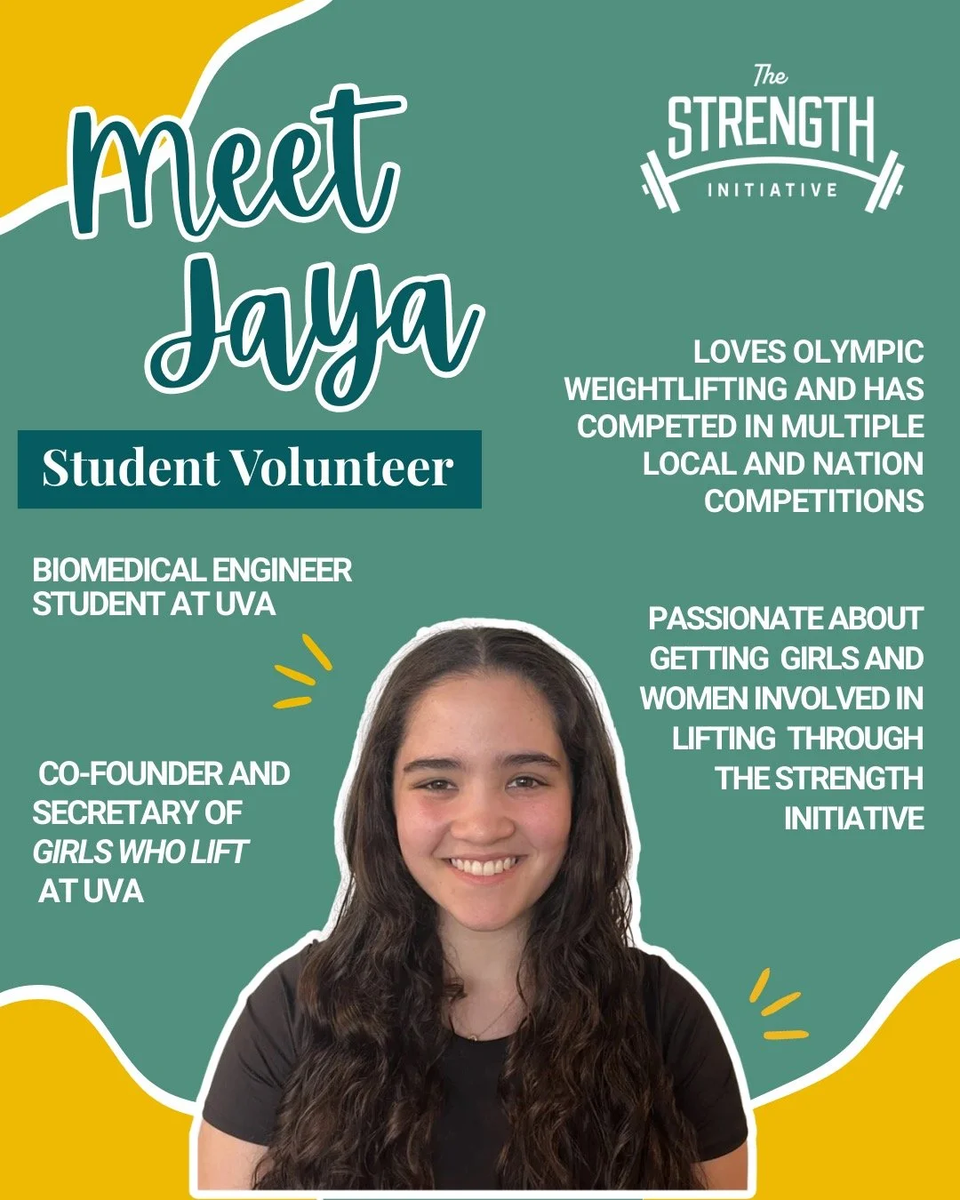 We&rsquo;re taking a moment to celebrate JAYA! An incredible volunteer whose creativity and dedication help keep The Strength Initiative thriving. 🌟

Whether she&rsquo;s translating complex ideas into approachable posts, designing beautiful visuals,