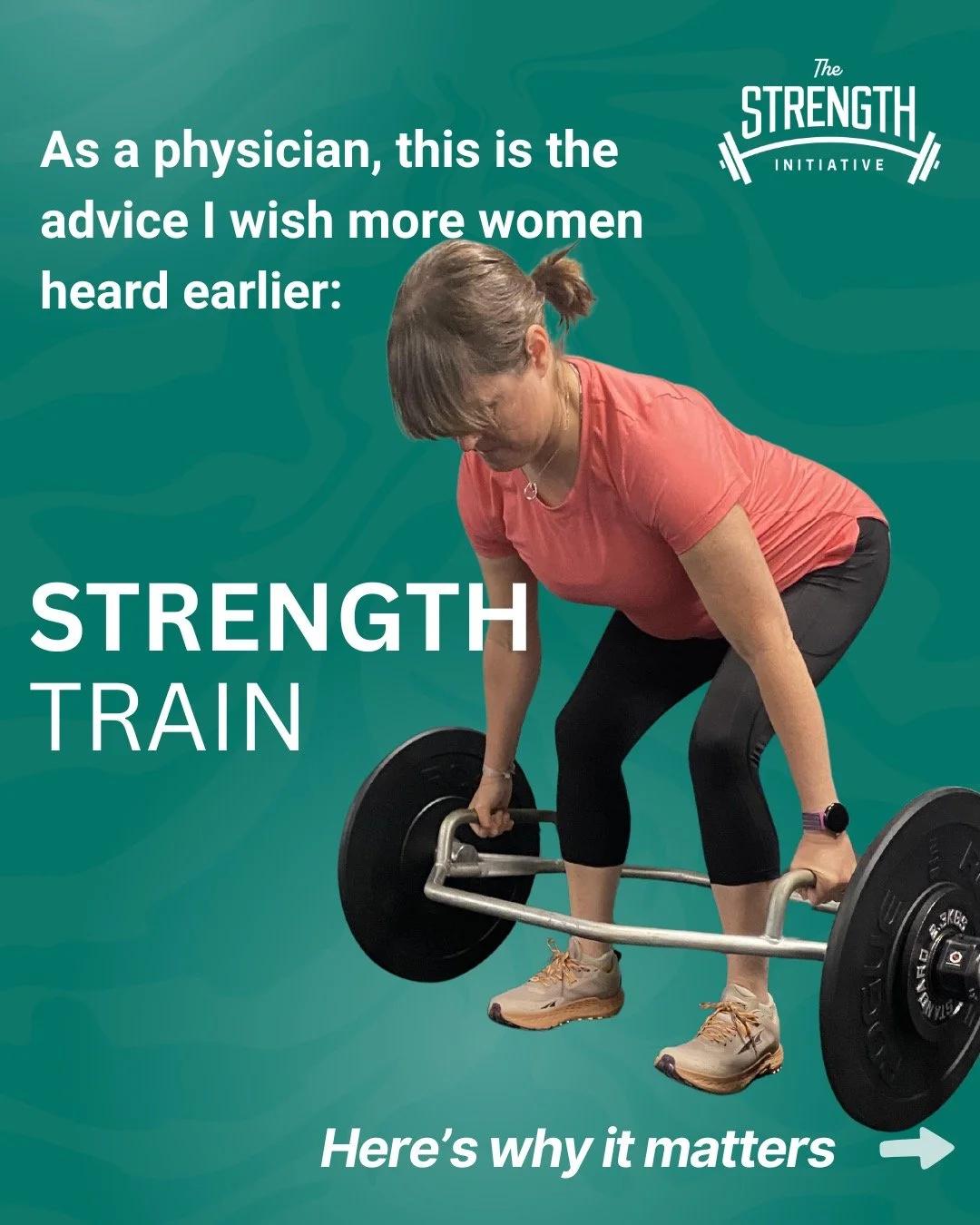 As a physician, this is advice I wish more women were told: 

Strength train.

Strength training protects: &bull; bone health &bull; independence with age &bull; longevity &bull; mental health

And yet many women are never taught how to start.

That&