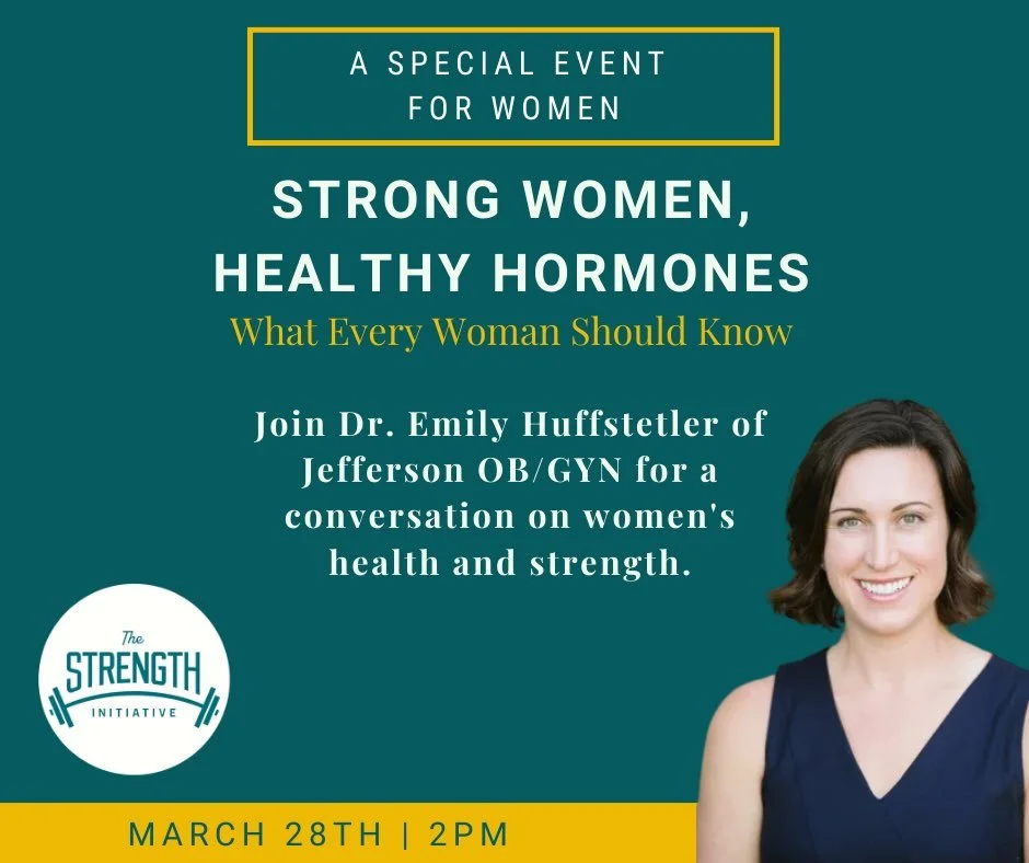 Join us on Saturday, March 28 at 2pm!

We&rsquo;ll be hosting a seminar focusing on women&rsquo;s health, particularly how hormones affect us as we age and exercise.

Registration link on profile.