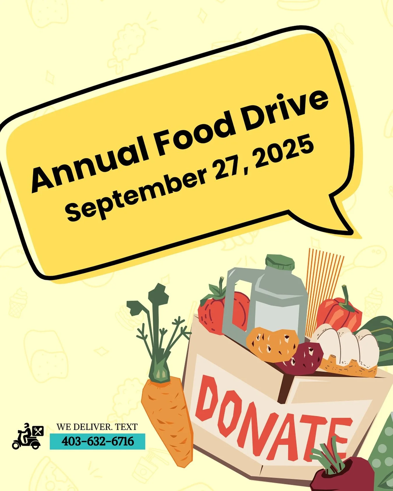 📢 It&rsquo;s time for the Annual Food Drive! 📢
&nbsp;
The Pincher Creek Ward of the Church of Jesus Christ of Latter-day Saints is once again hosting their yearly food drive. Last year, thanks to your generosity, we collected over 4,000 lbs of food