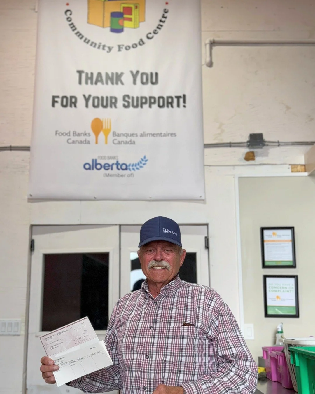 Last week, Tim Dennis from Plains Midstream Canada dropped off a generous donation of $893 to the Pincher Creek &amp; District Community Food Centre!

Thank you so much for your support, Tim. This contribution continues to help us provide food for th