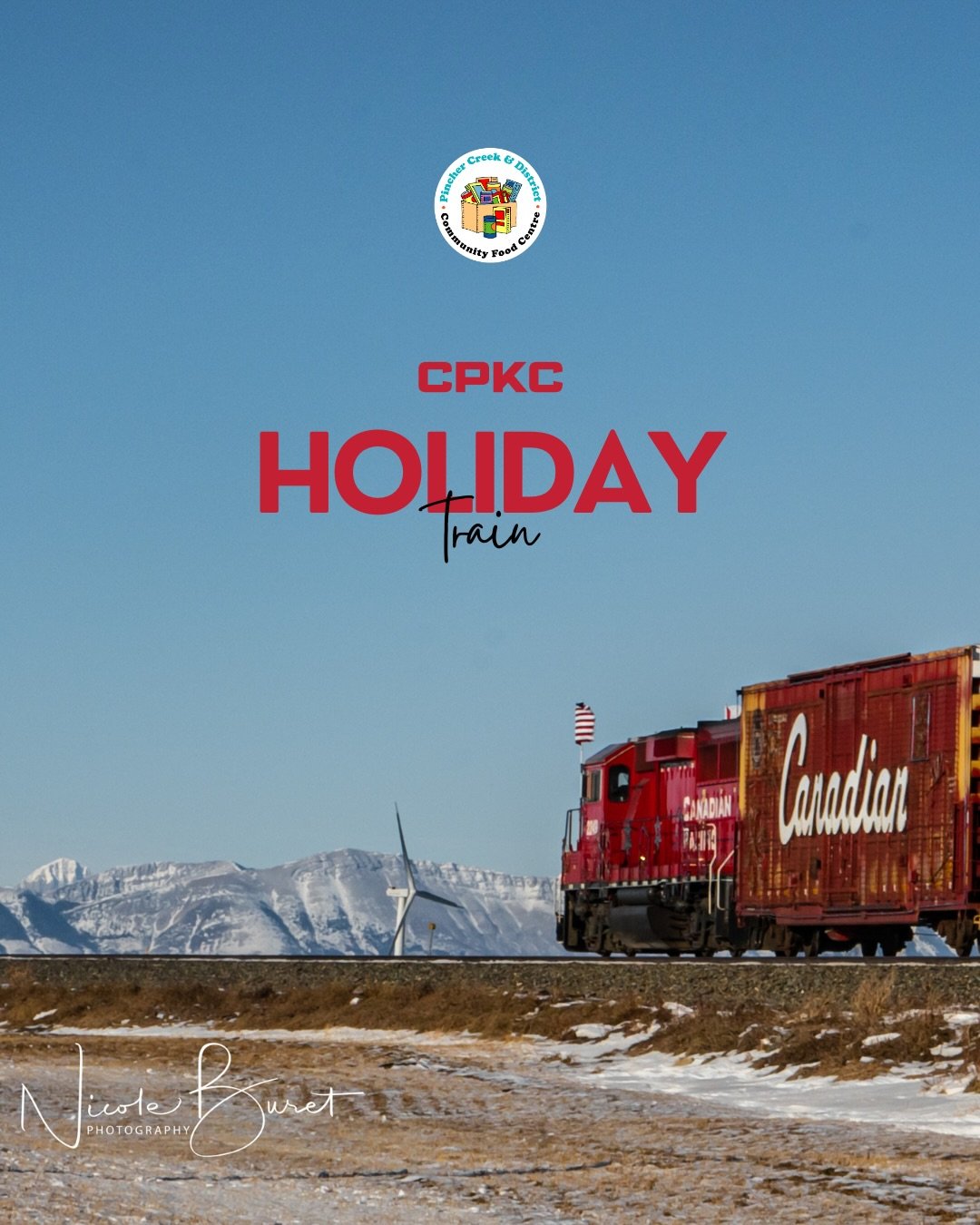 The @cpkcrail Holiday Train is rolling back into Pincher Creek, and you won&rsquo;t want to miss it (especially as the @barenakedladiesmusic will be taking the Train&rsquo;s stage!)✨
&nbsp;
📅 Sunday, December 14, from 10:45&ndash;11:15 a.m.
📍 Pinch