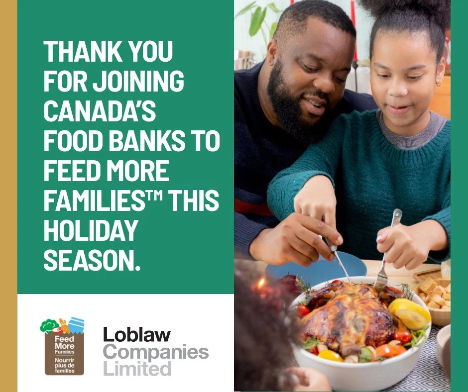 🎄 We&rsquo;re so grateful to our local No Frills (@loblawco) as they kicked off their holiday campaign to Feed More Families&trade; last week. 💛

You can participate in this campaign in two ways:

🛒 Donate at the No Frills register in-store
🥫 Dro