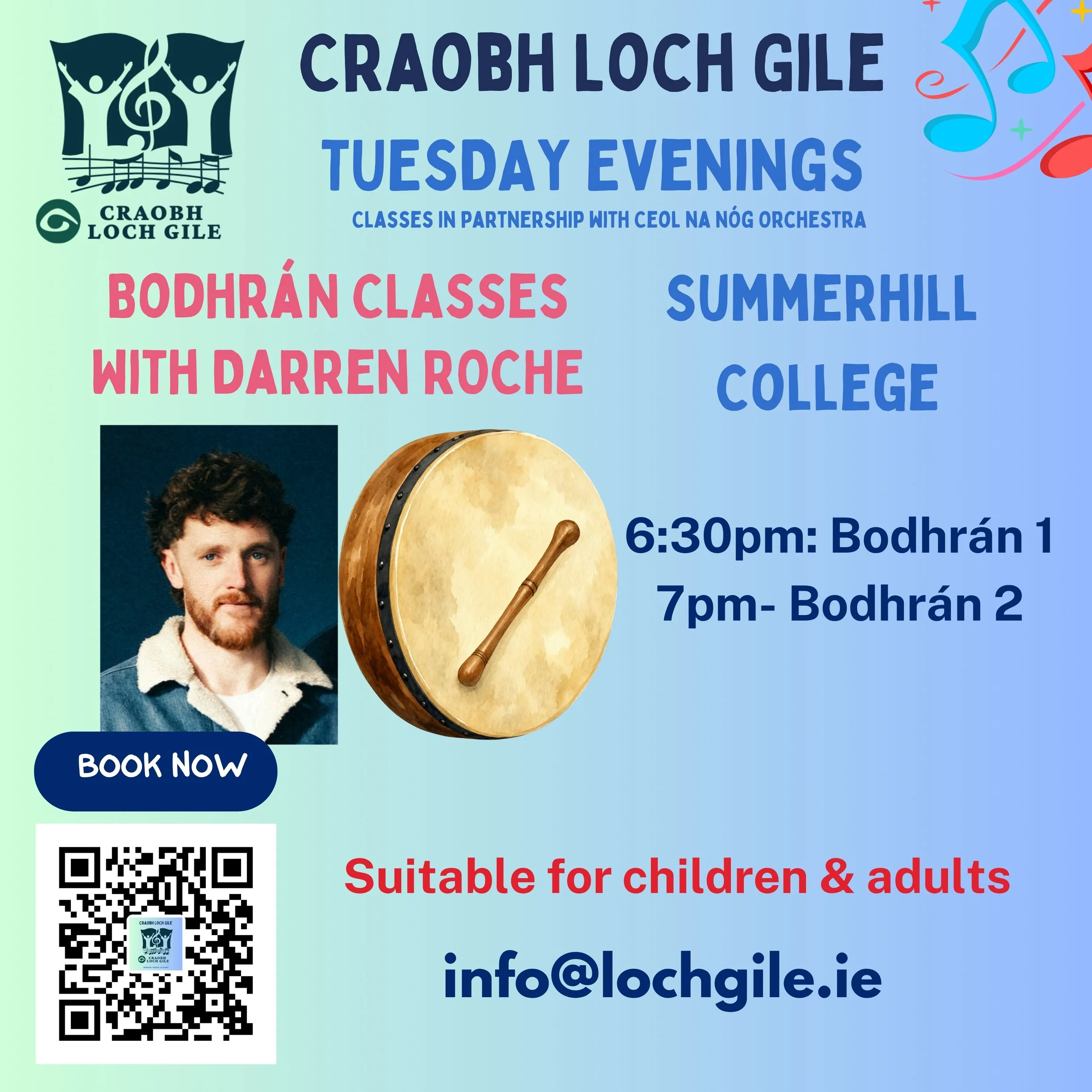 Bodhrán Classes- Darren Roche (Tuesdays)
