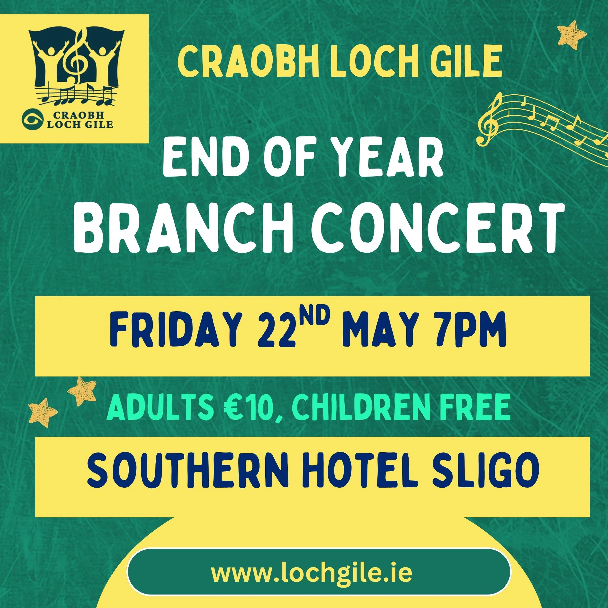 Branch Concert Fri 22nd May 7pm