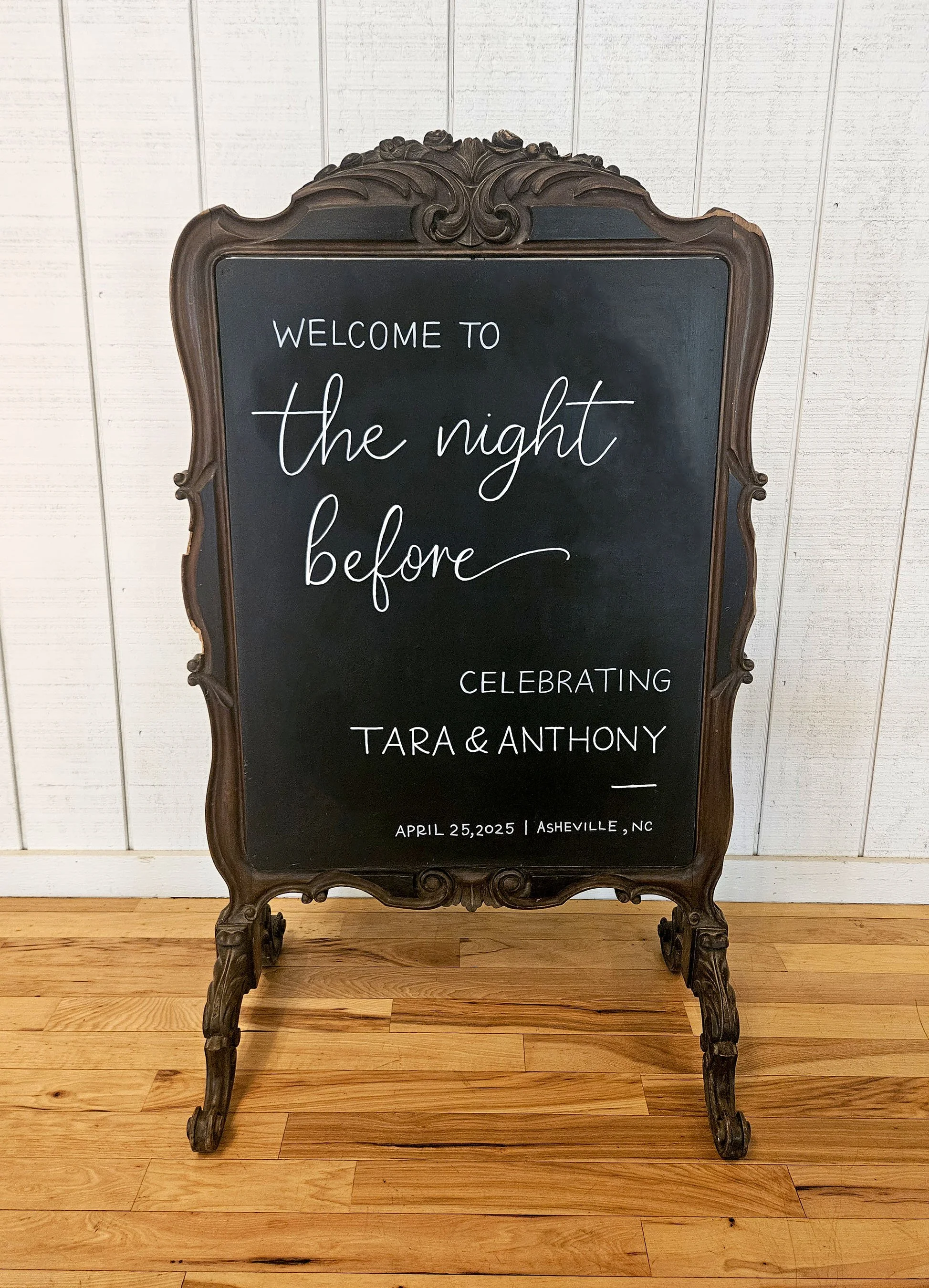 Rehearsal Dinner Welcome Sign