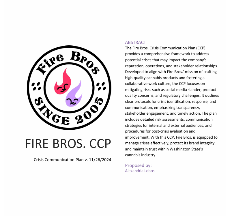 Crisis Communications Plan